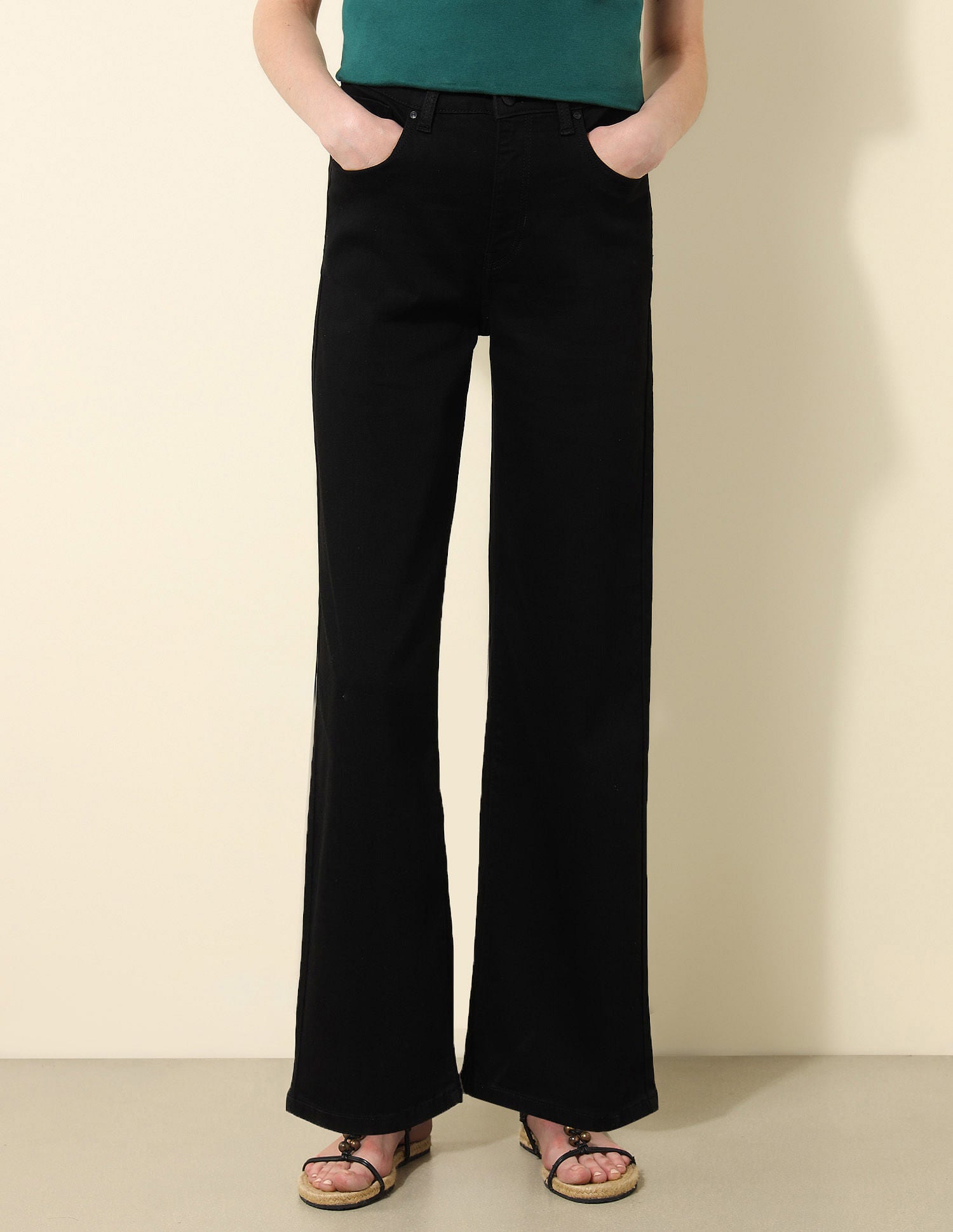 High Rise Super Skinny Fit Jeans Jet Black - U.S. Polo Assn. India | Large
