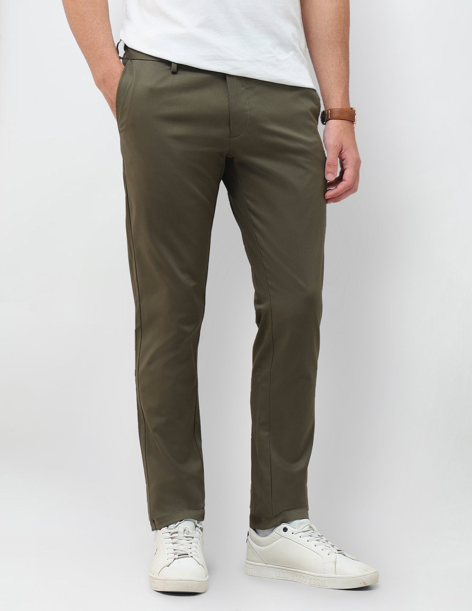 Twill Denver Slim Fit Trousers