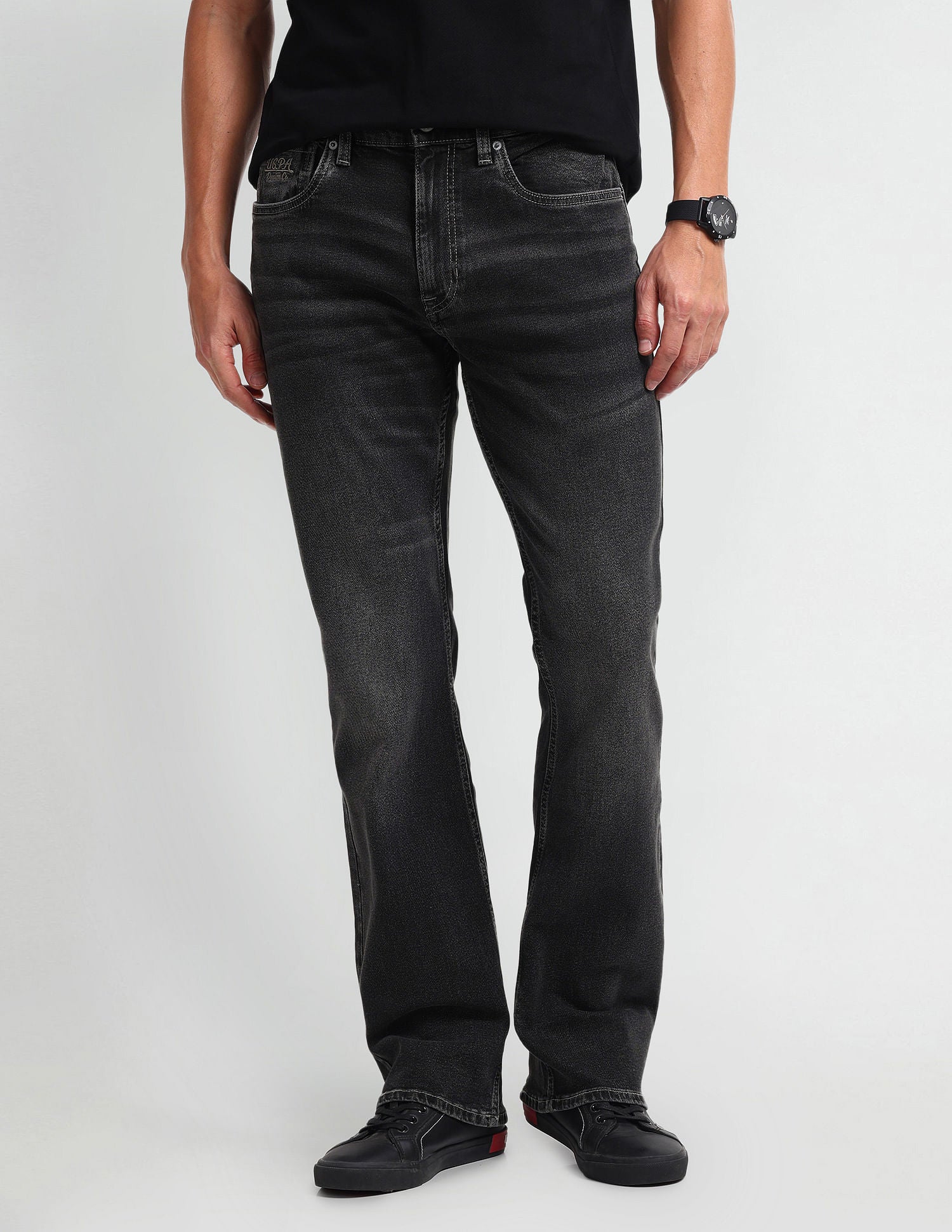 Connor Bootcut Grey Jeans Grey - U.S. Polo Assn. India | Large