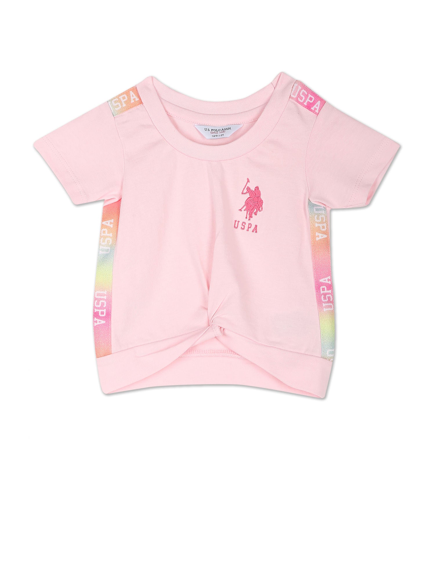 Brand Tape Cotton Coordinate T-Shirt