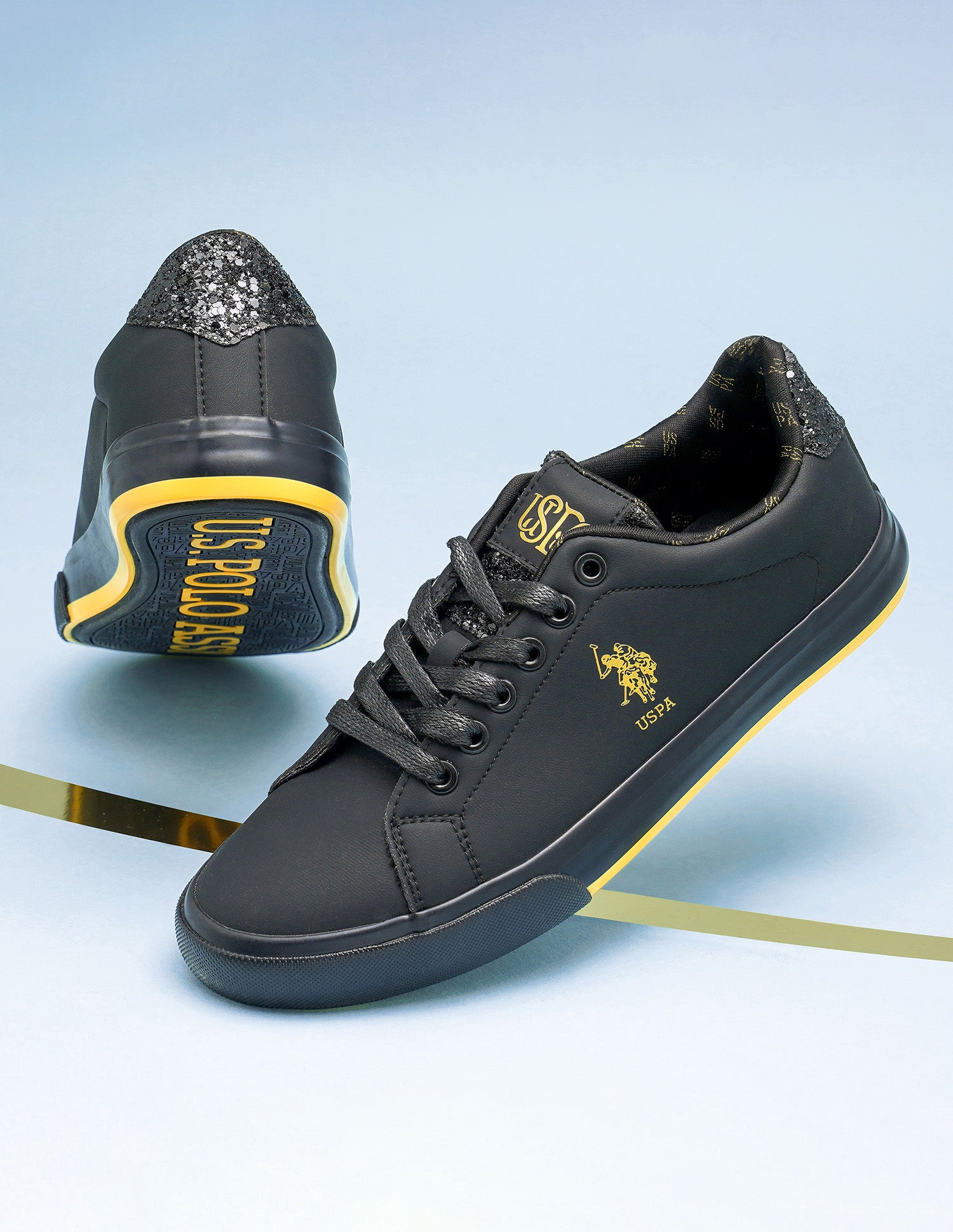 U.S. Polo Assn. Women Beverly 3.0 Solid Brand Logo Printed Sneakers