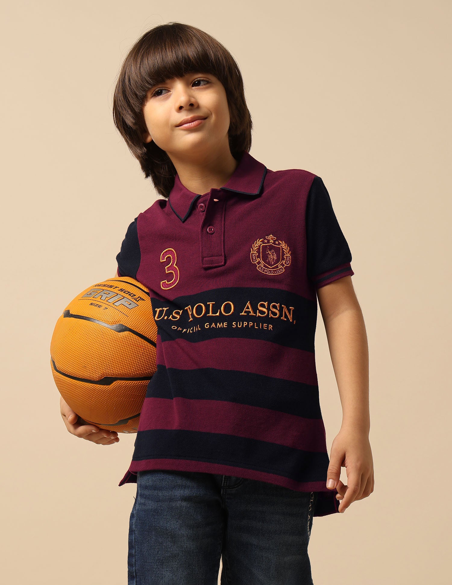 Boys Brand Embroidered Regular Fit Polo Shirt