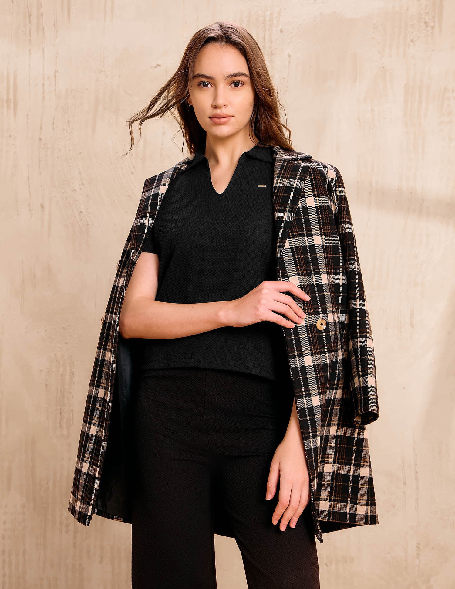 Textured Regular Fit Polo Shirt