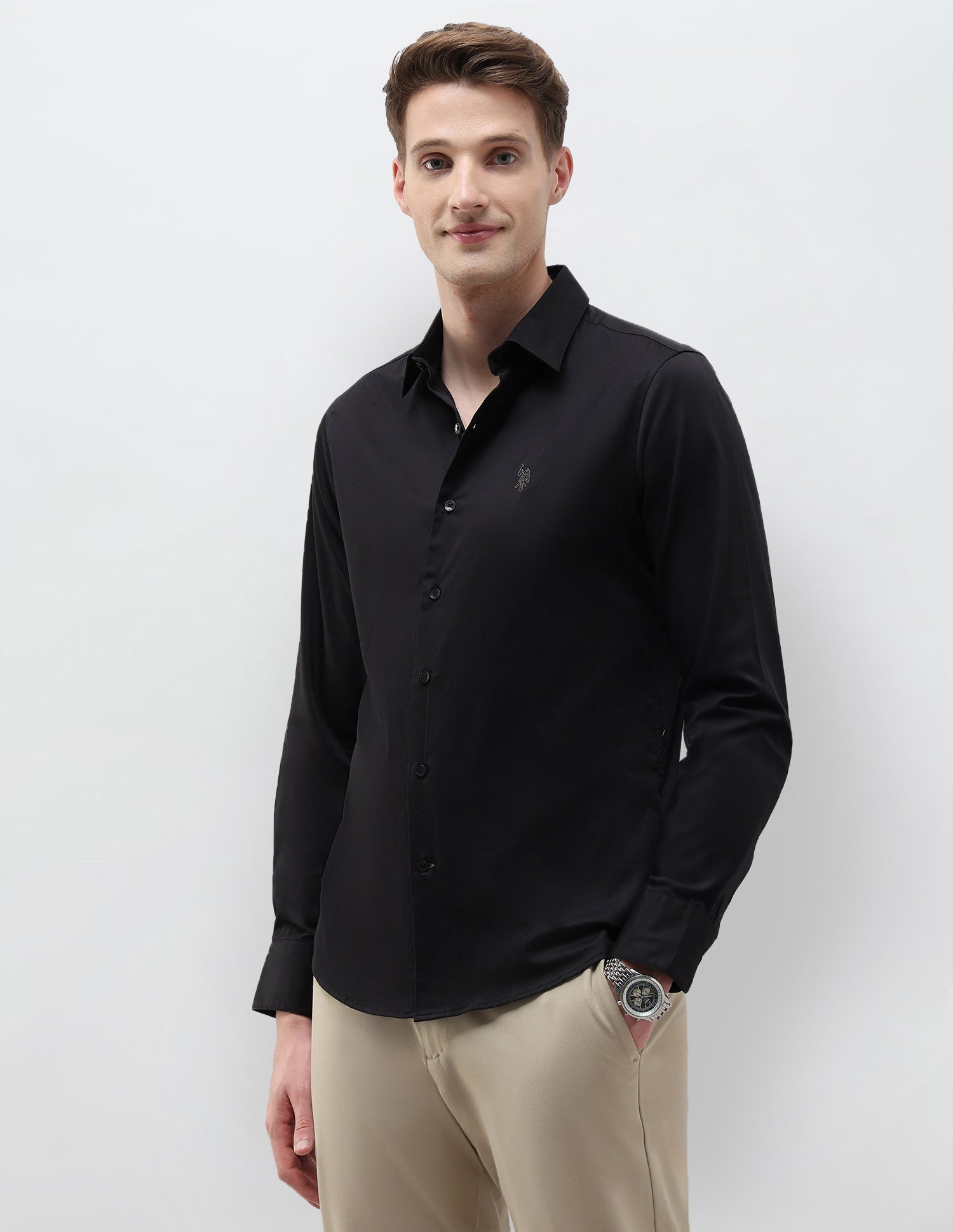 Tailored Fit Solid Shirt