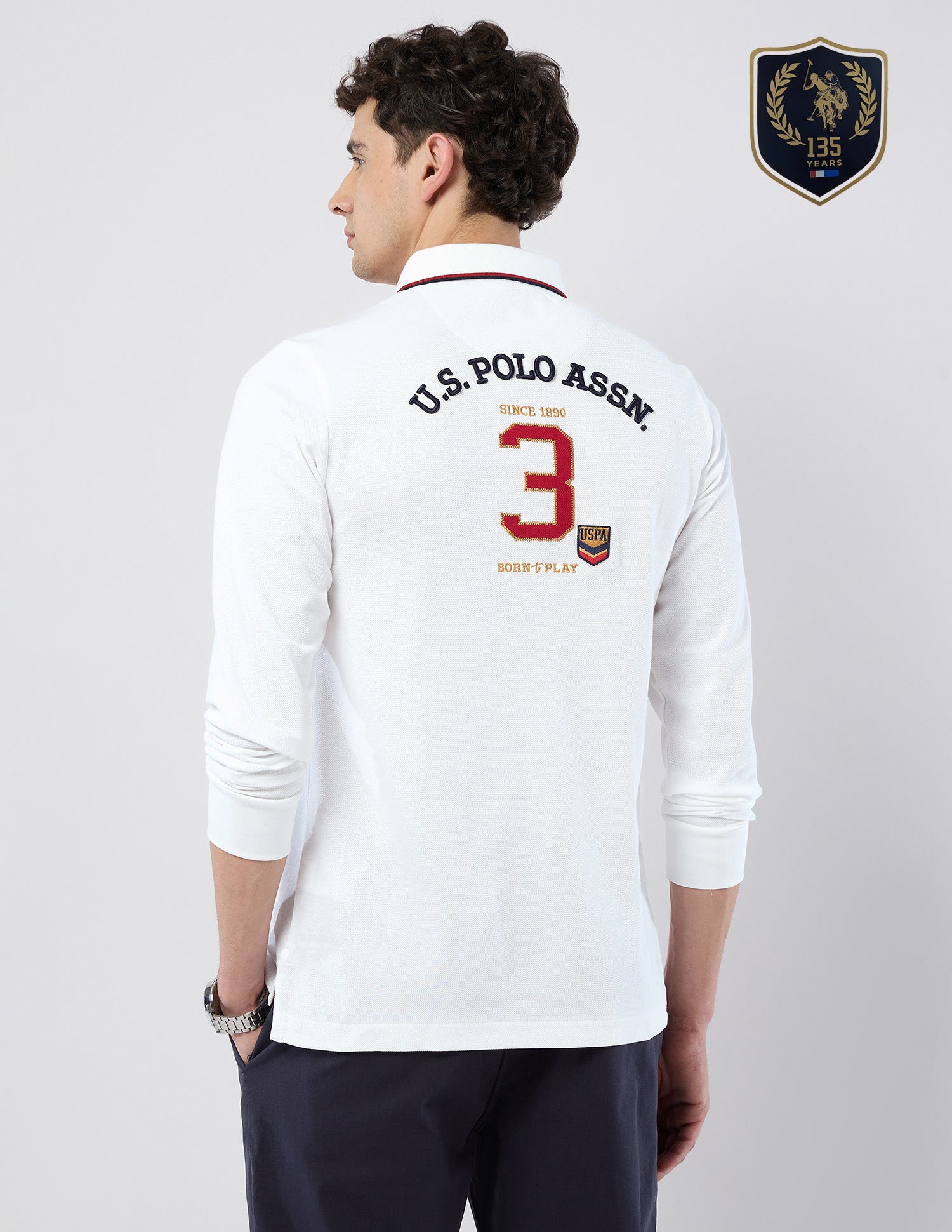 Brand Embroidered Regular Fit Polo Shirt