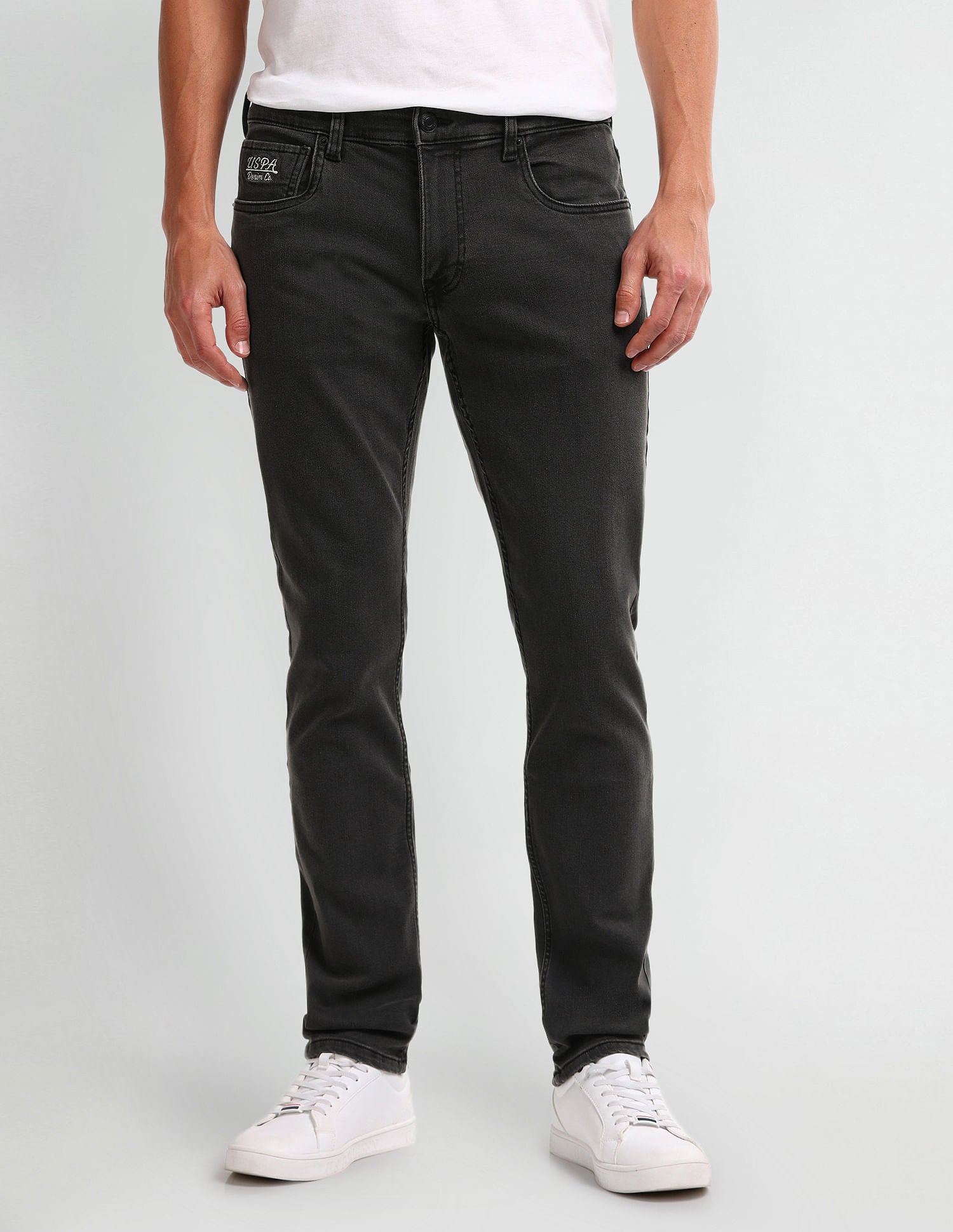 Brandon Slim Tapered Black Jeans