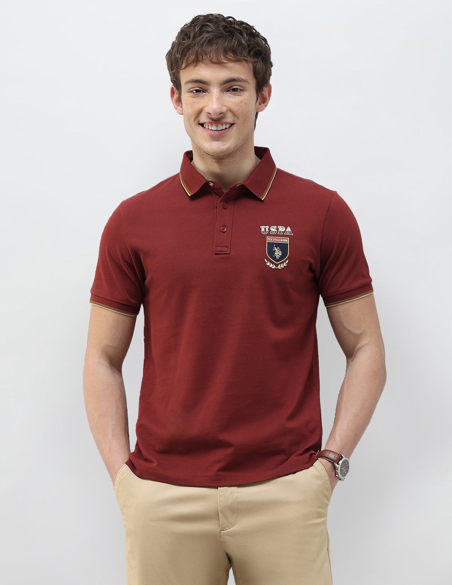 Solid Regular Fit Polo Shirt