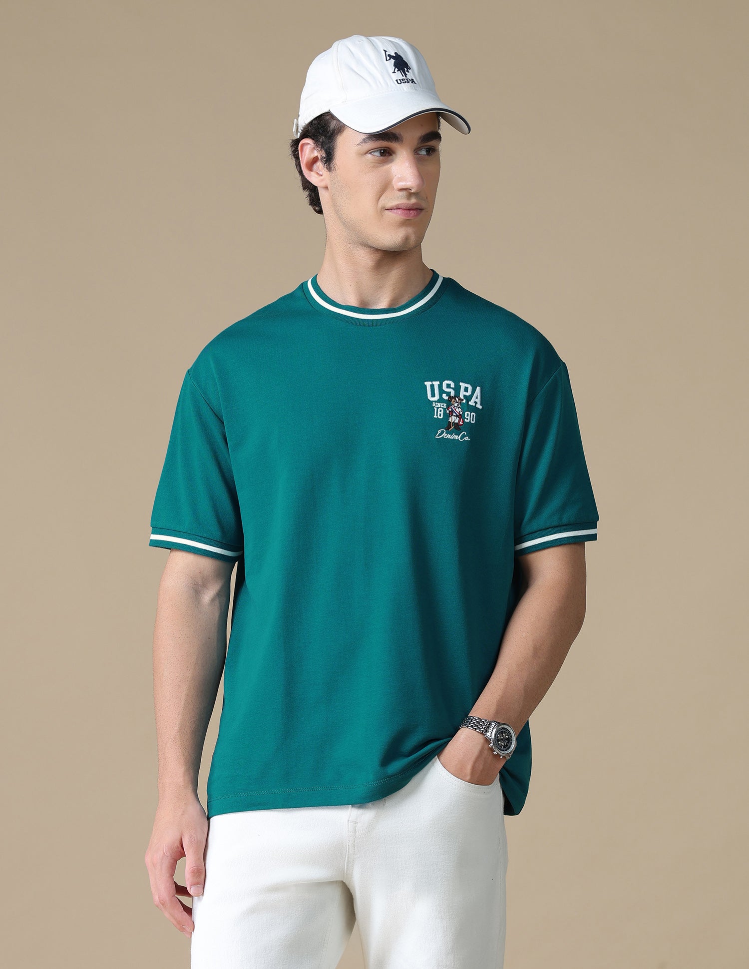 Relaxed Fit Solid T-Shirt