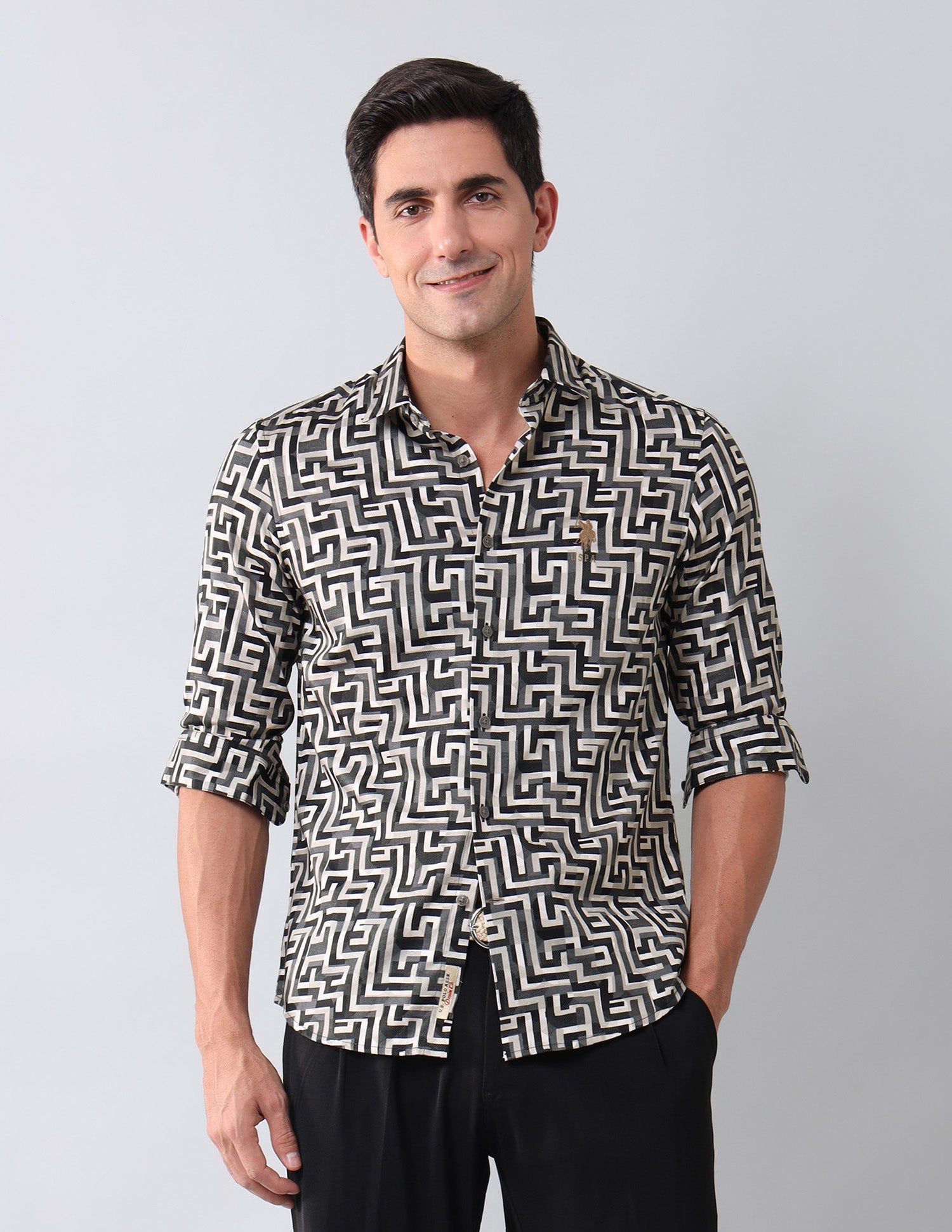 Geometric Printed Regular Shirt