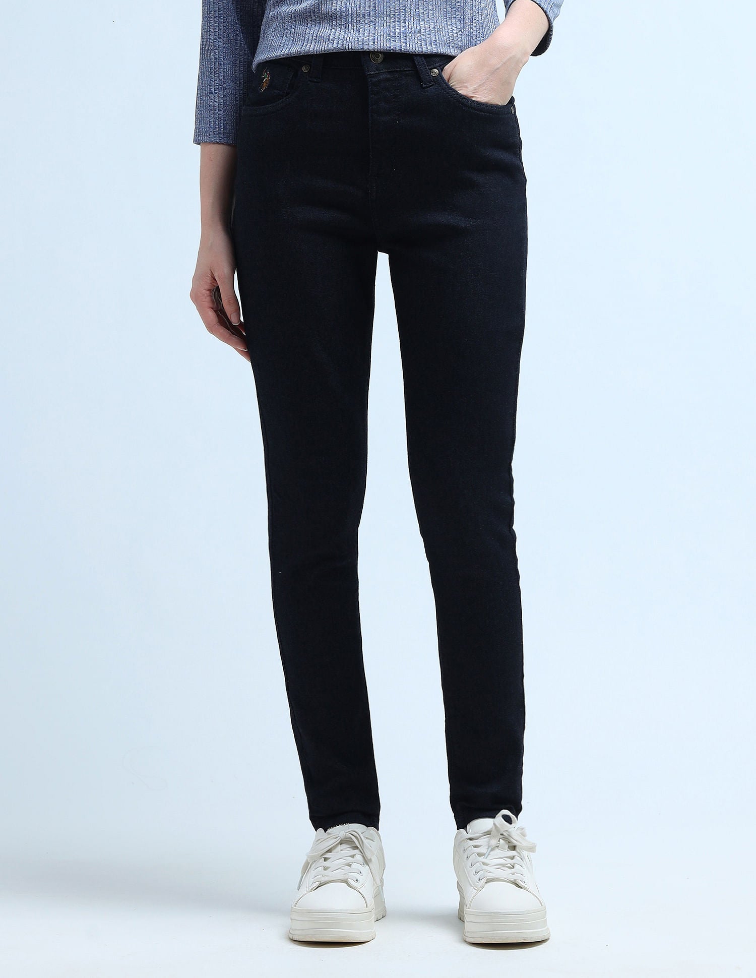 High Rise Super Skinny Fit Jeans