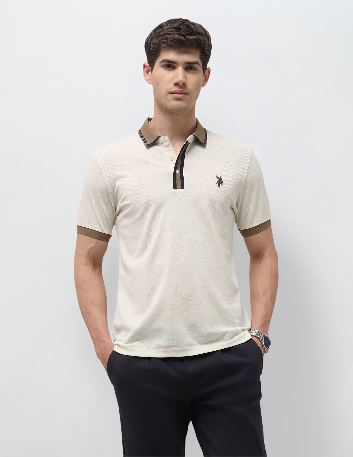 Solid Slim Fit Polo Shirt