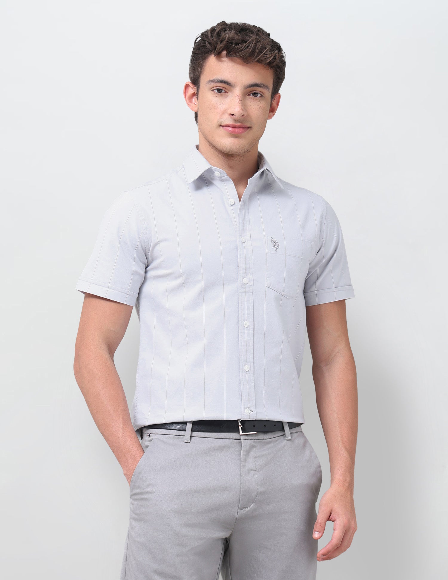 Vertical Striped Oxford Shirt