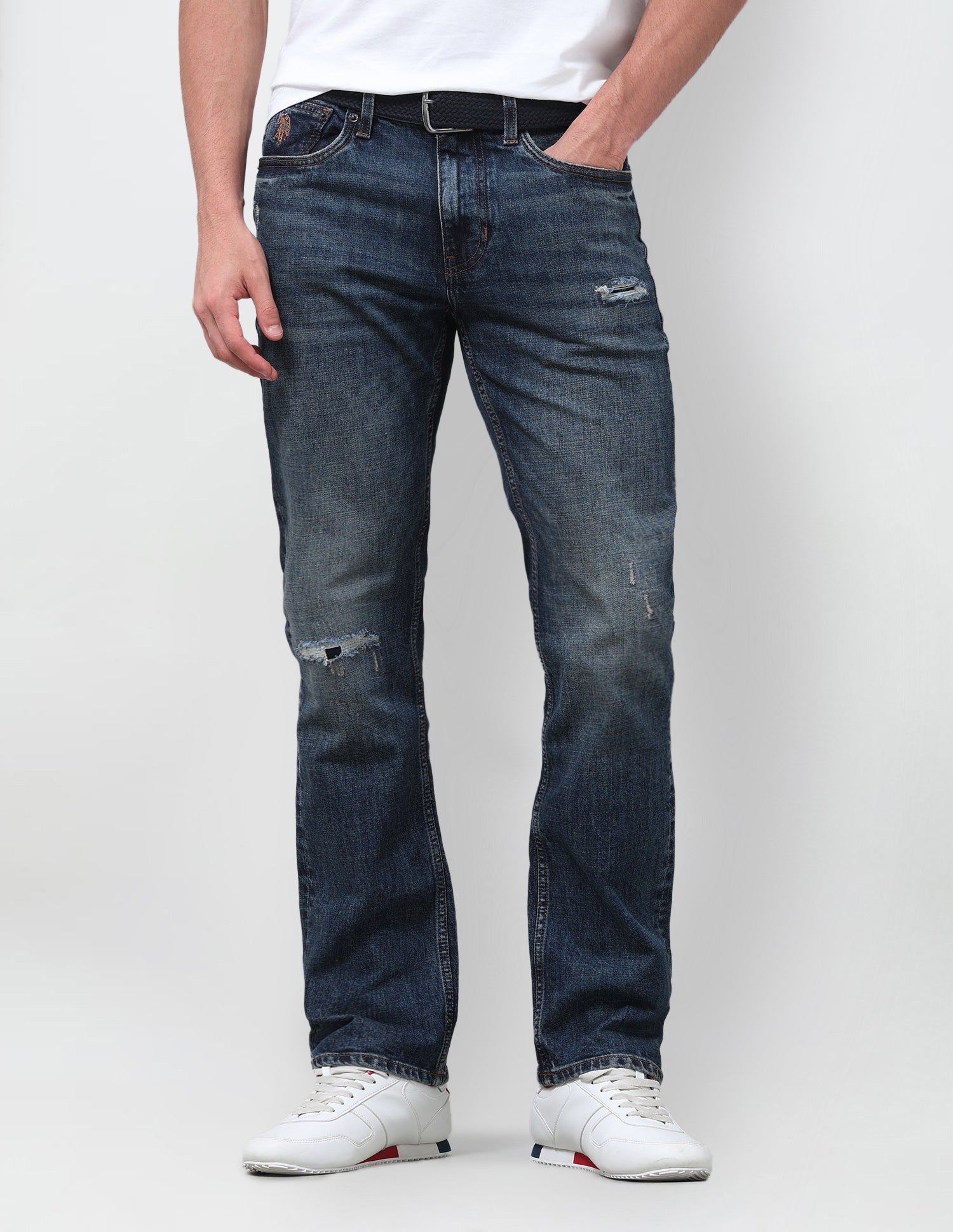 Harold Slim Straight Fit Blue Jeans