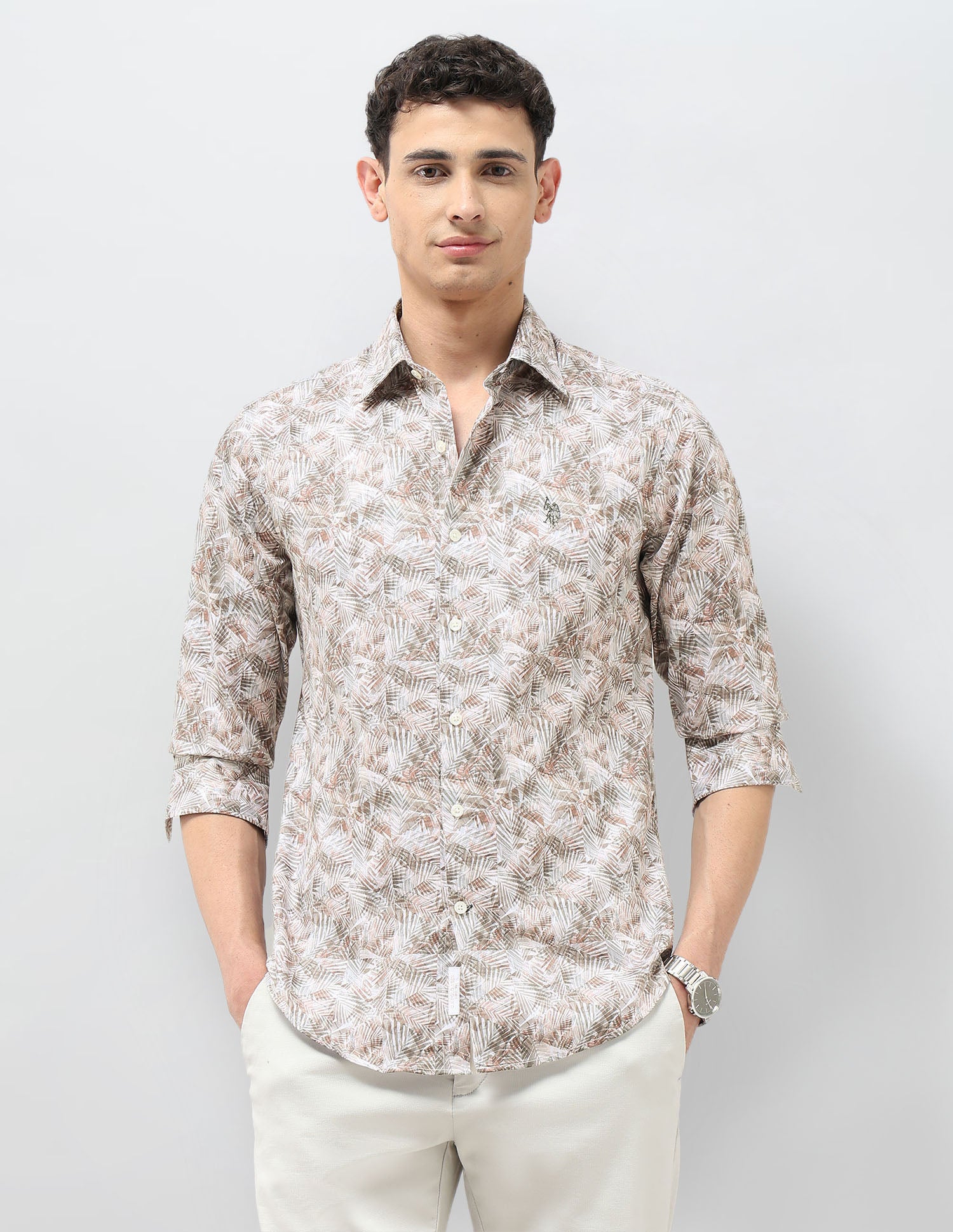 Satin Tailored Fit Shirt