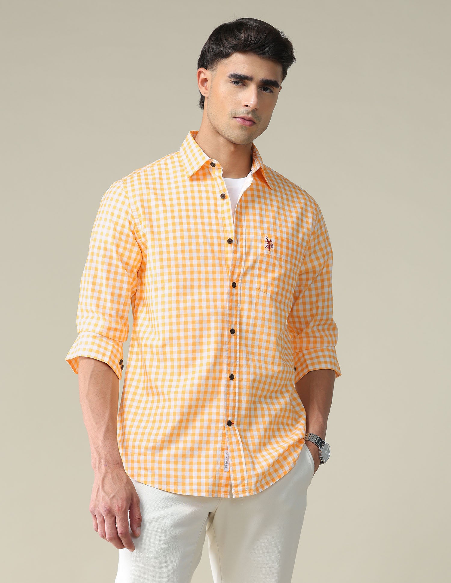 Gingham Twill Shirt