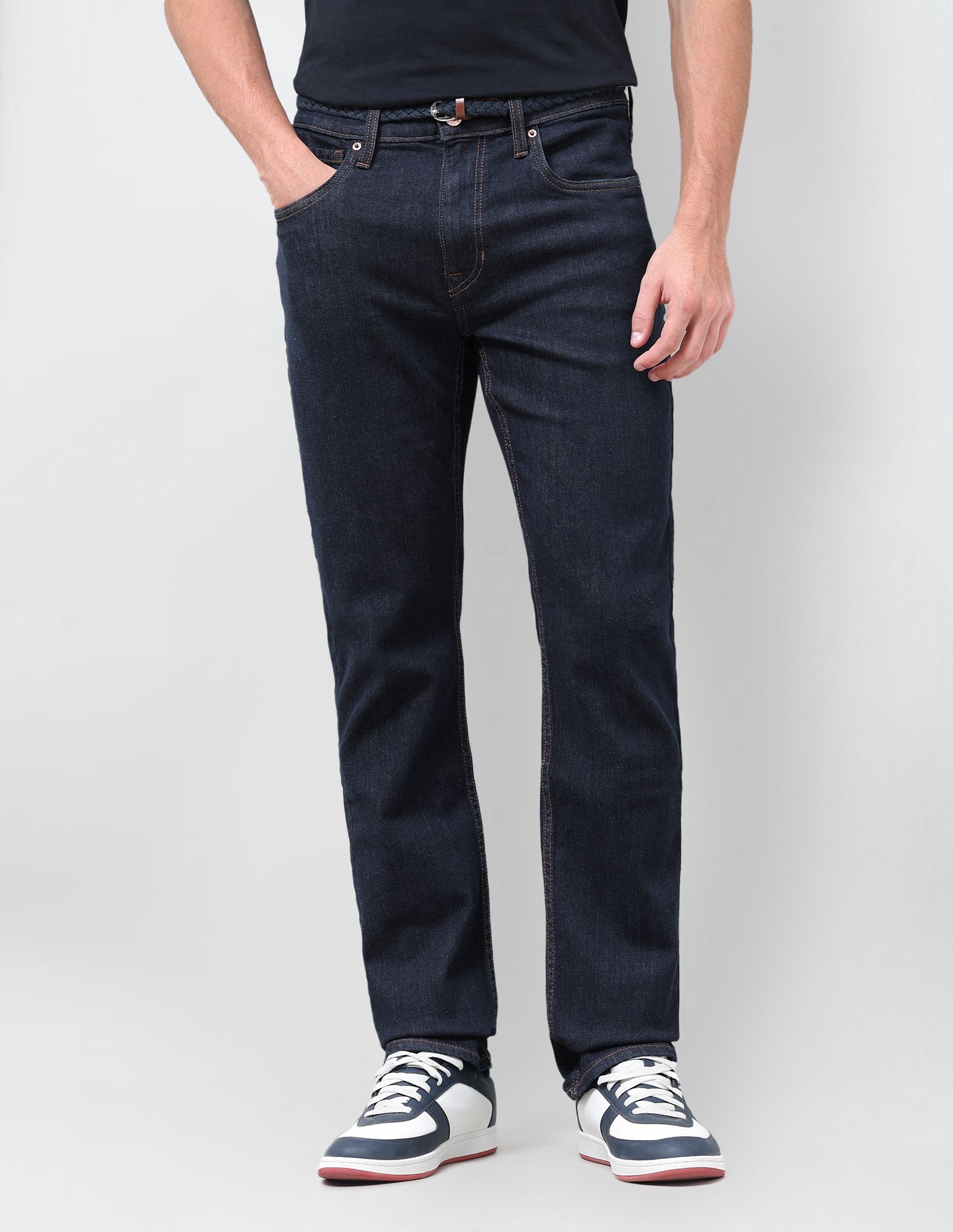 Harold Slim Straight Fit Blue Jeans