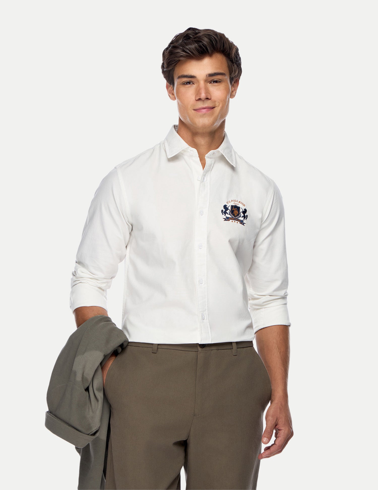Oxford Regular Fit Shirt White - U.S. Polo Assn. India | Large