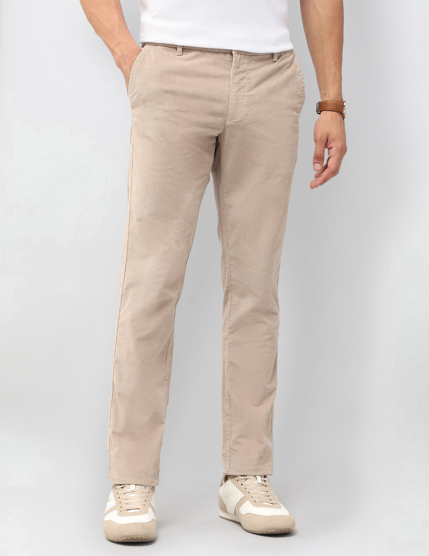 Denver Slim Fit Corduroy Trousers