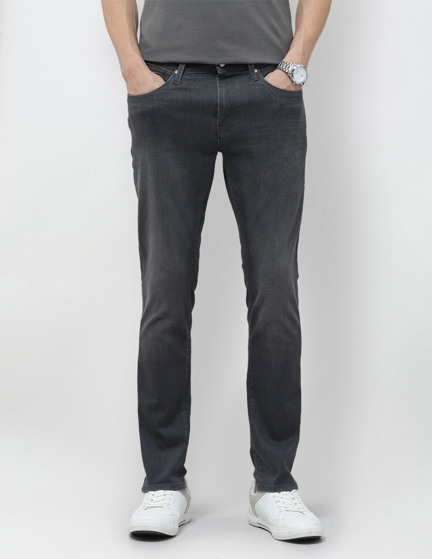 Brandon Slim-Tapered Fit Grey Jeans