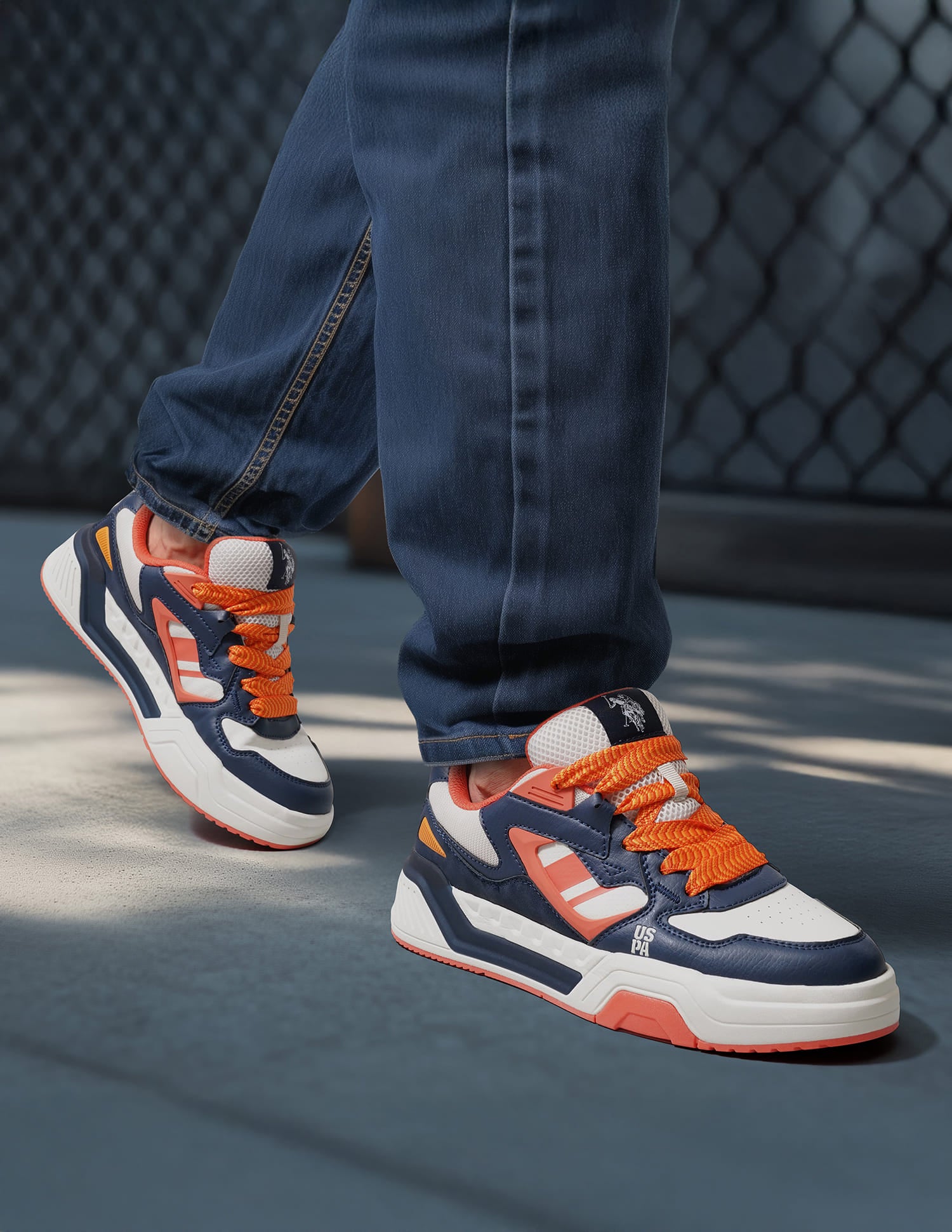 Men Damen Colour Blocked Sneakers Navy - U.S. Polo Assn. India | Large