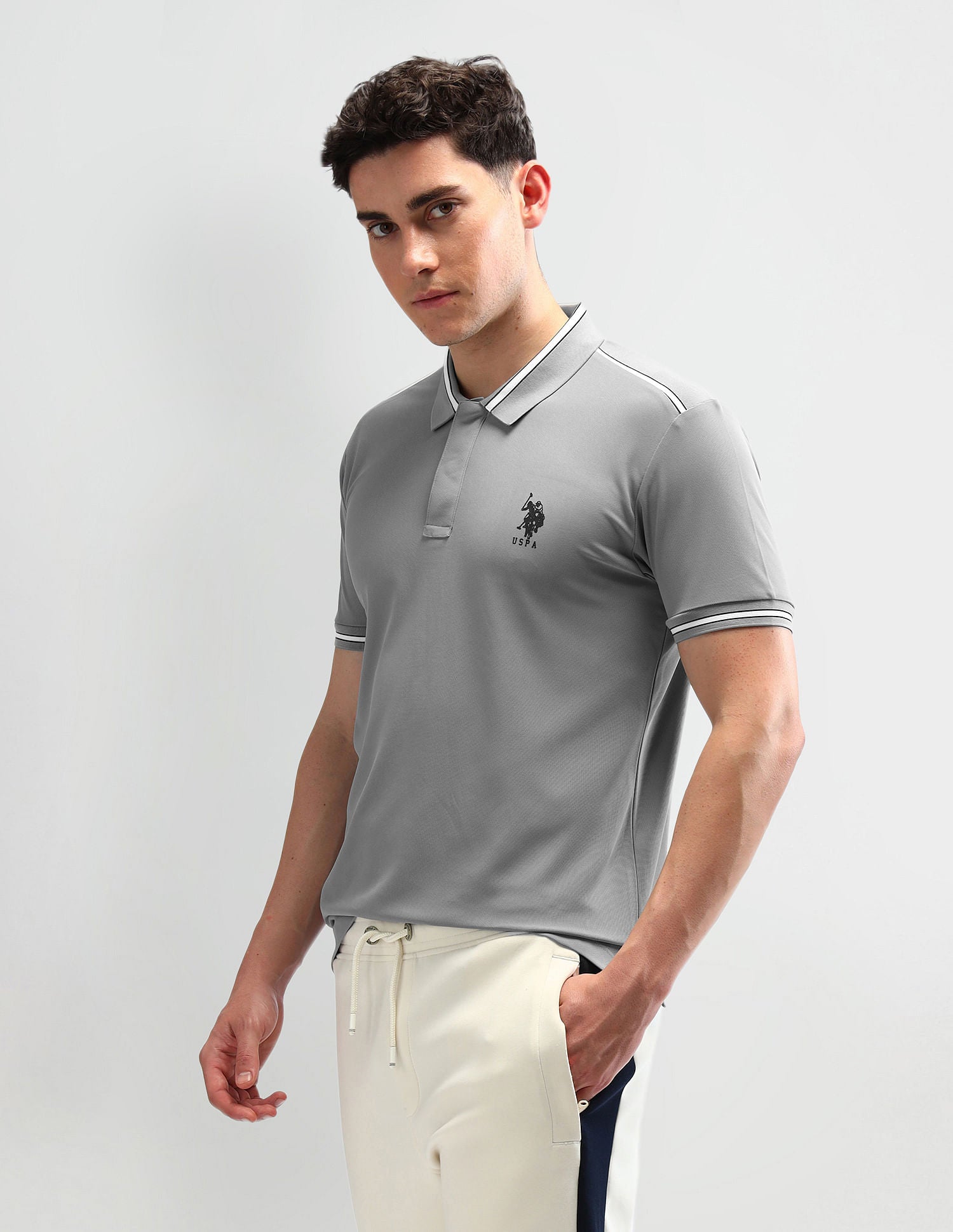 Slim Fit Solid Polo Shirt