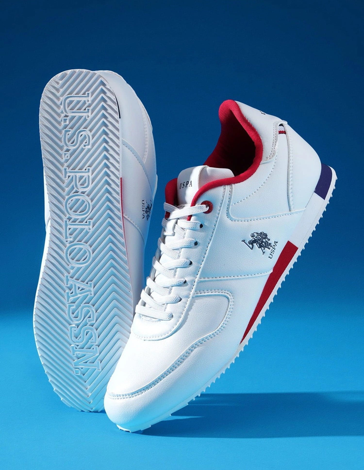 Sorrento 7.0 Colour Blocked Sneakers Off White - U.S. Polo Assn. India | Large