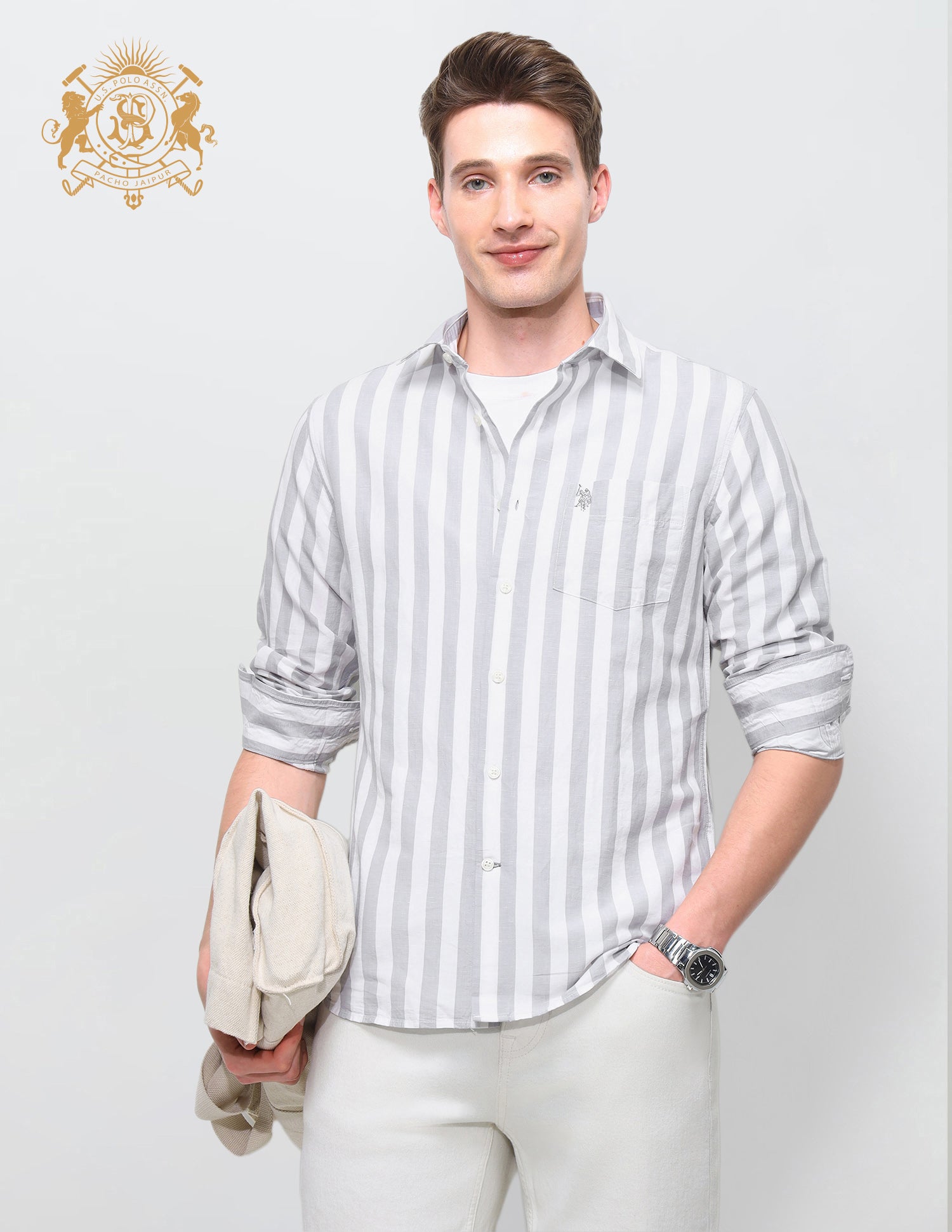 Vertical Striped Regular Fit Shirt