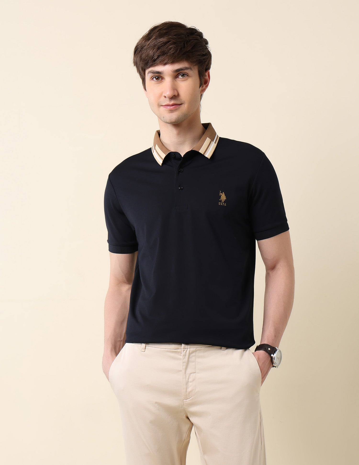 Slim Fit Classic Polo Shirt Navy - U.S. Polo Assn. India | Large