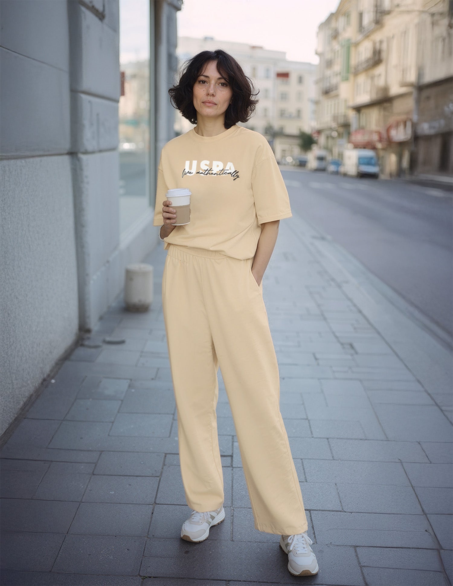 Mid Rise Barrel Fit Lounge Trousers