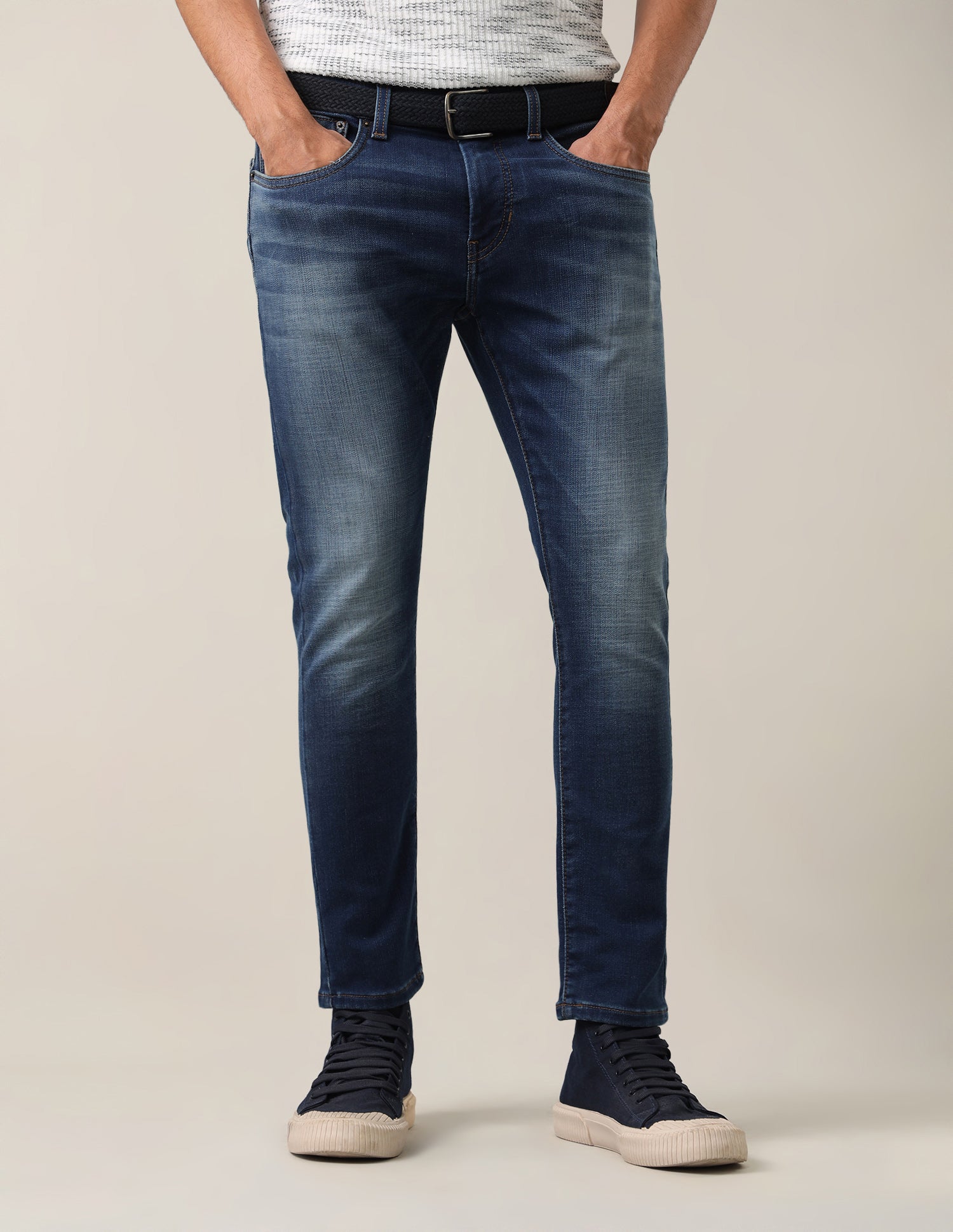 Henry Tapered Fit Blue Jeans Tinted Blue - U.S. Polo Assn. India | Large