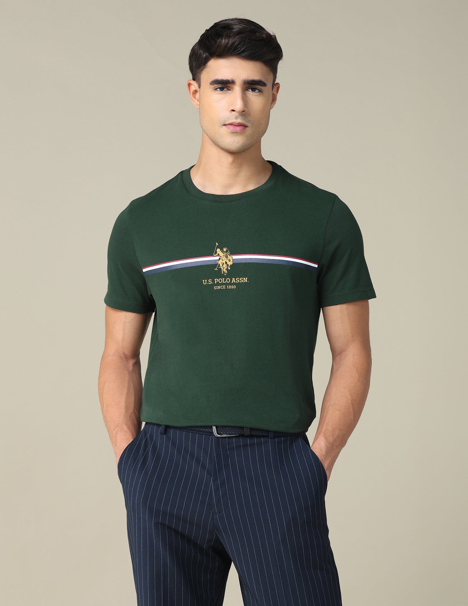 Horizontal Striped Regular Fit T-shirt