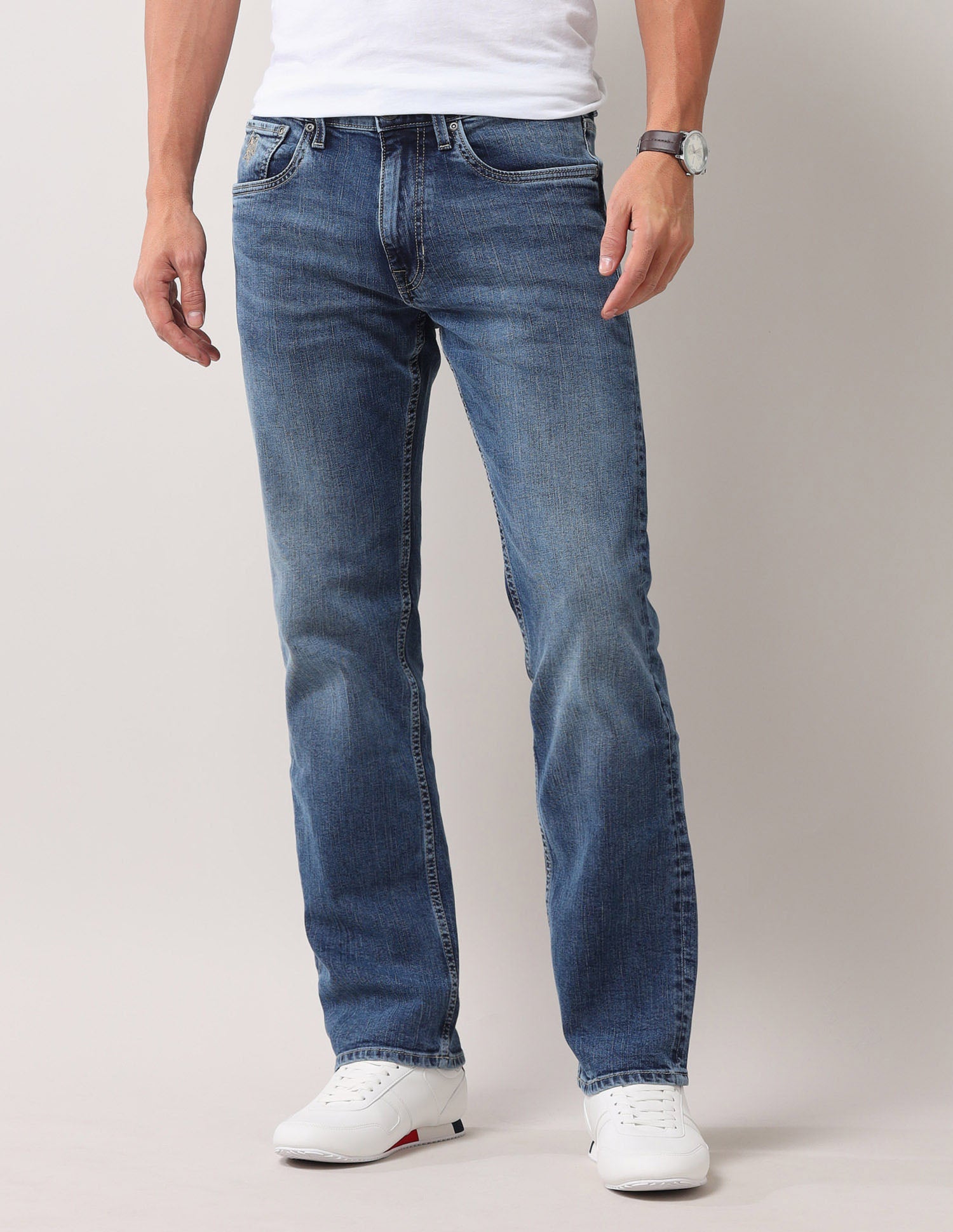Harold Slim Straight Fit Blue Jeans
