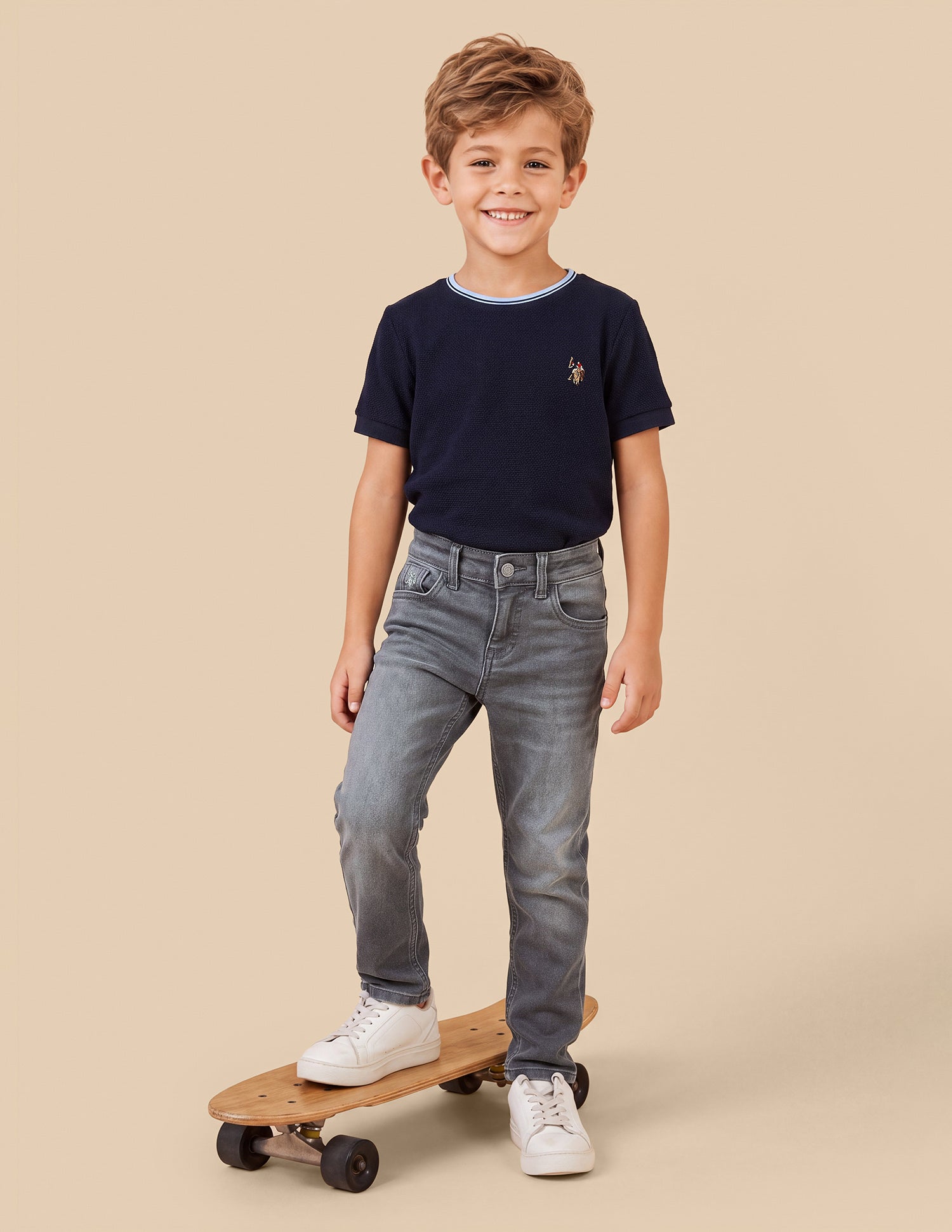 Slim Fit Grey Jeans Grey - U.S. Polo Assn. India | Large