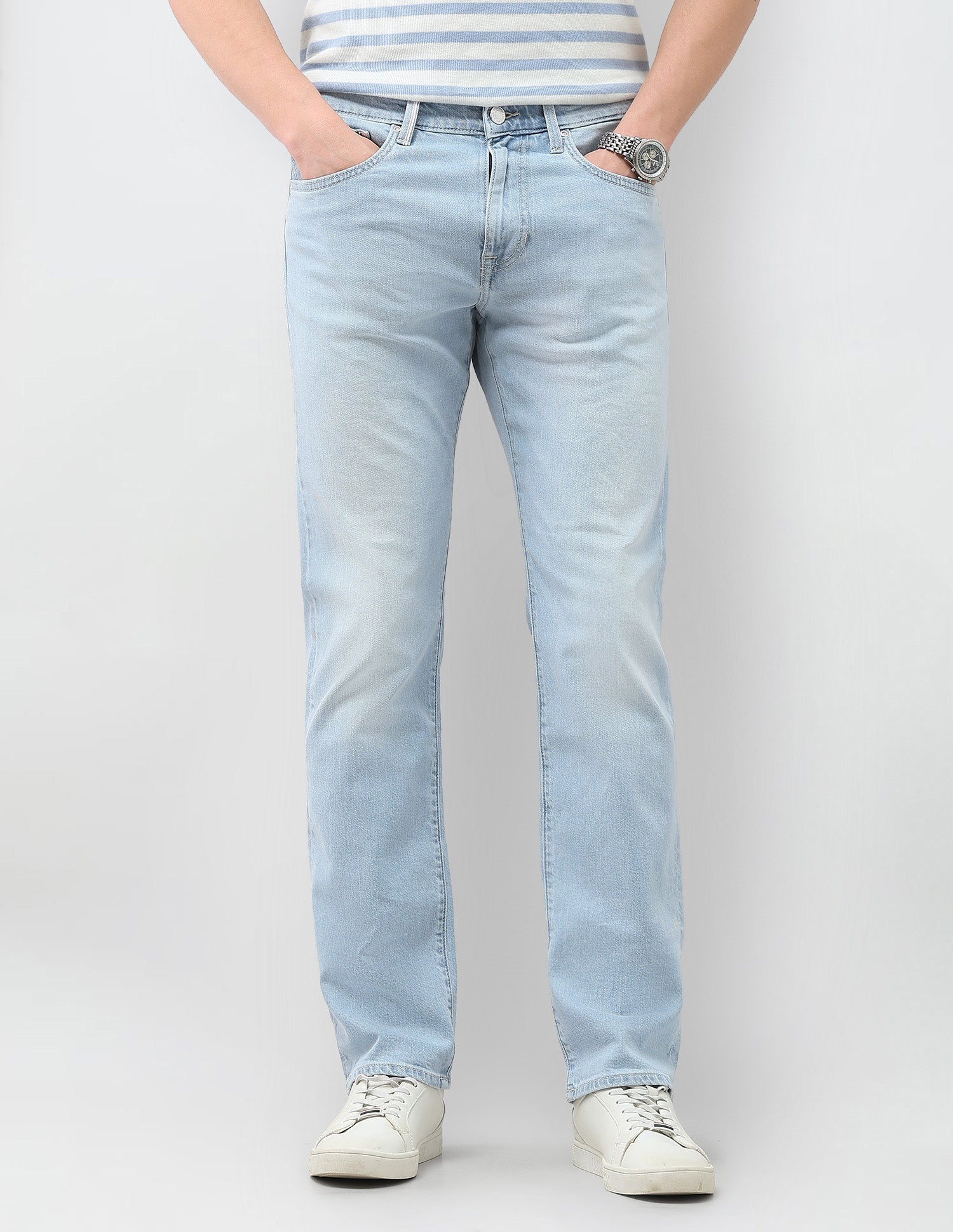 Harold Slim Straight Fit Blue Jeans