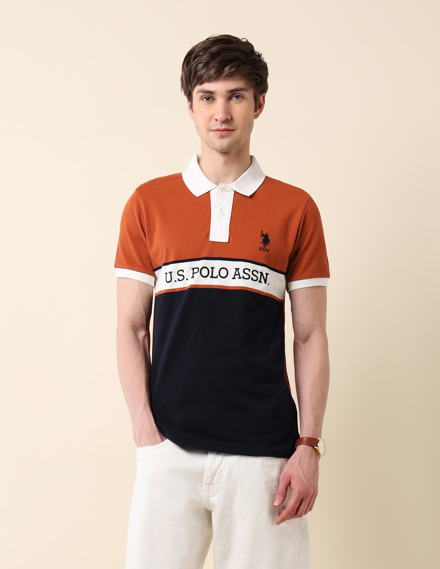 Colourblocked Classic Polo Shirt