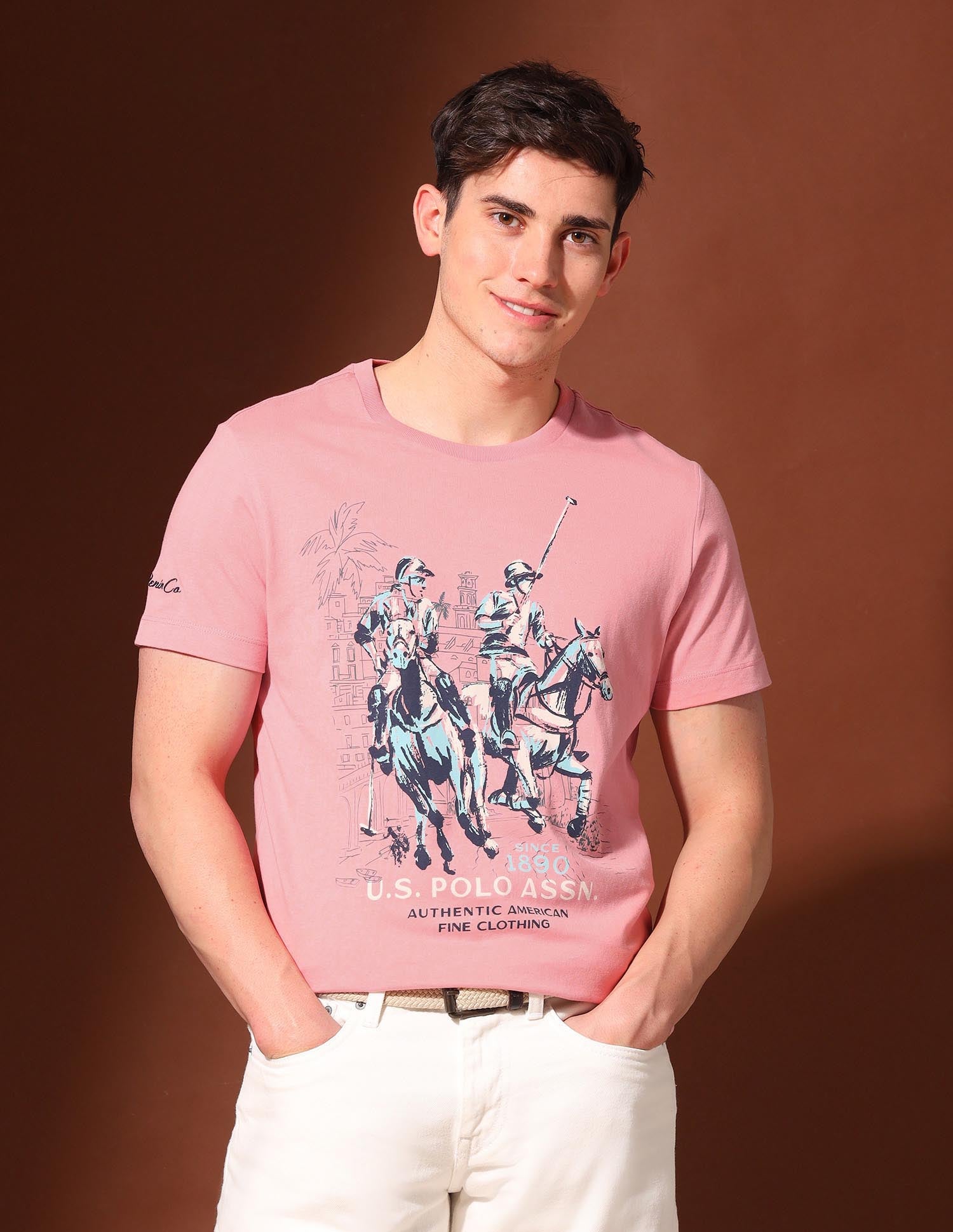 Brand Printed Pure Cotton T-Shirt