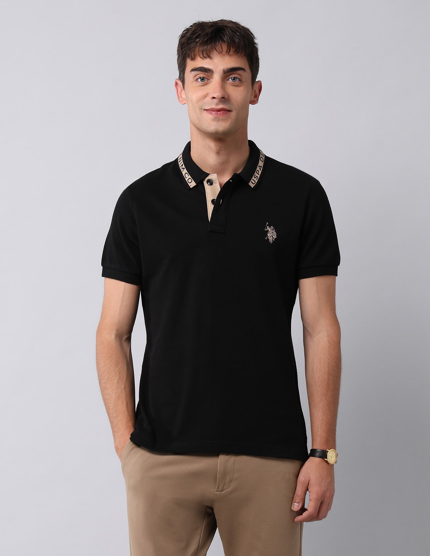 Muscle Fit Pure Cotton Polo Shirt