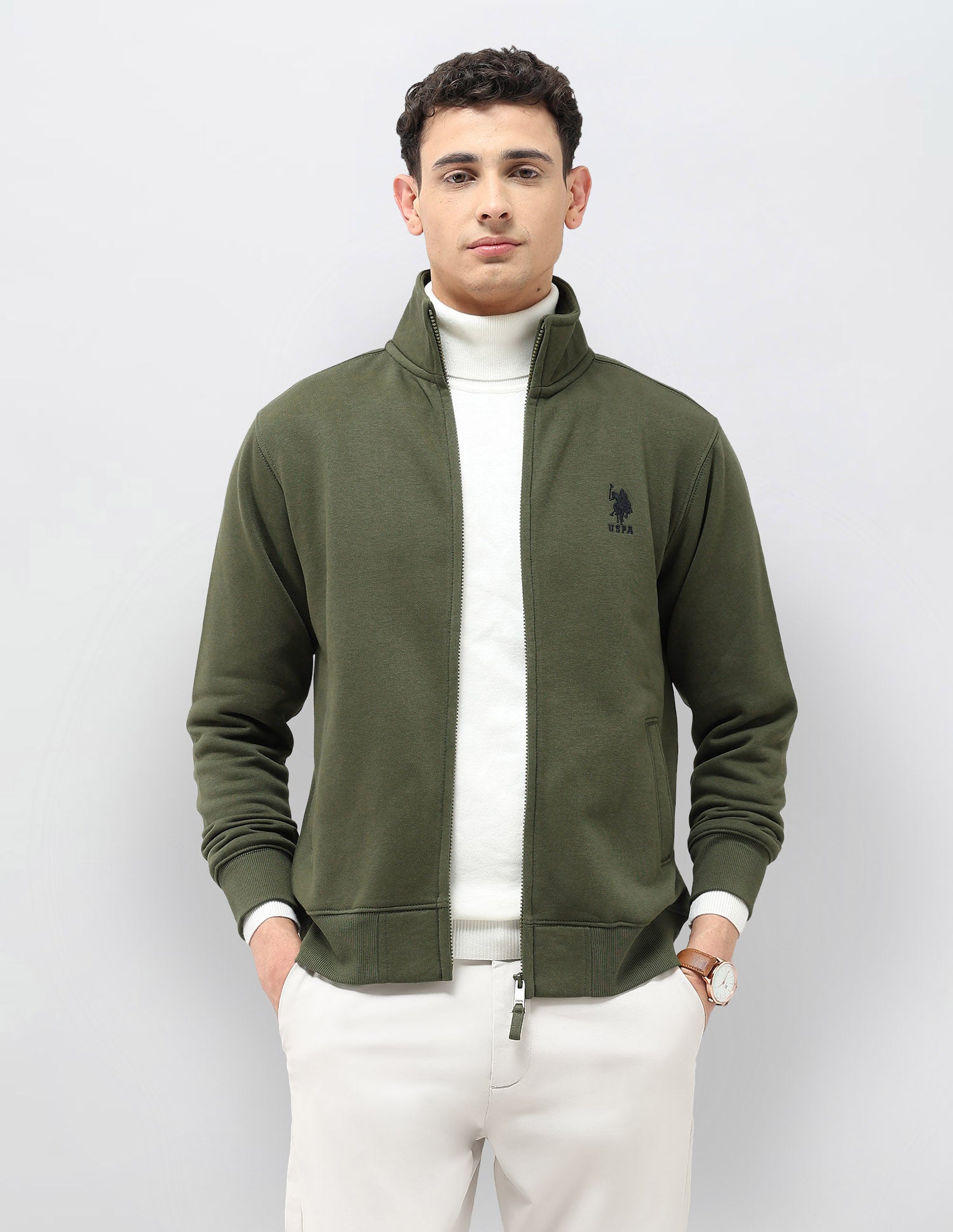 Solid Regular Fit Sweatshirt