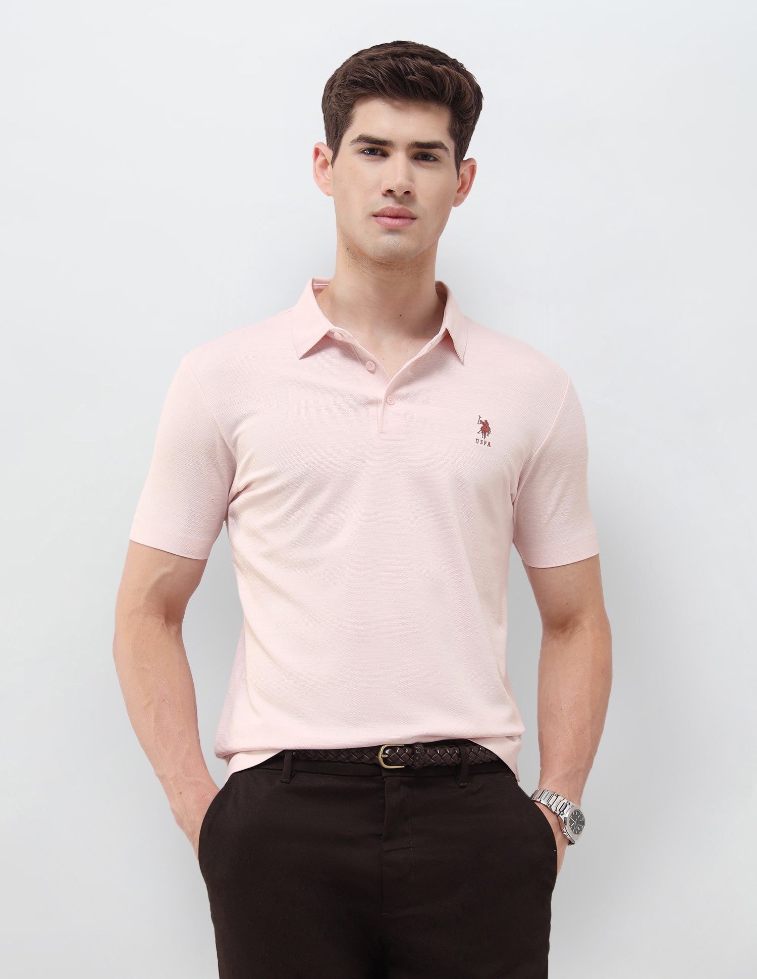 Solid Slim Fit Polo Shirt