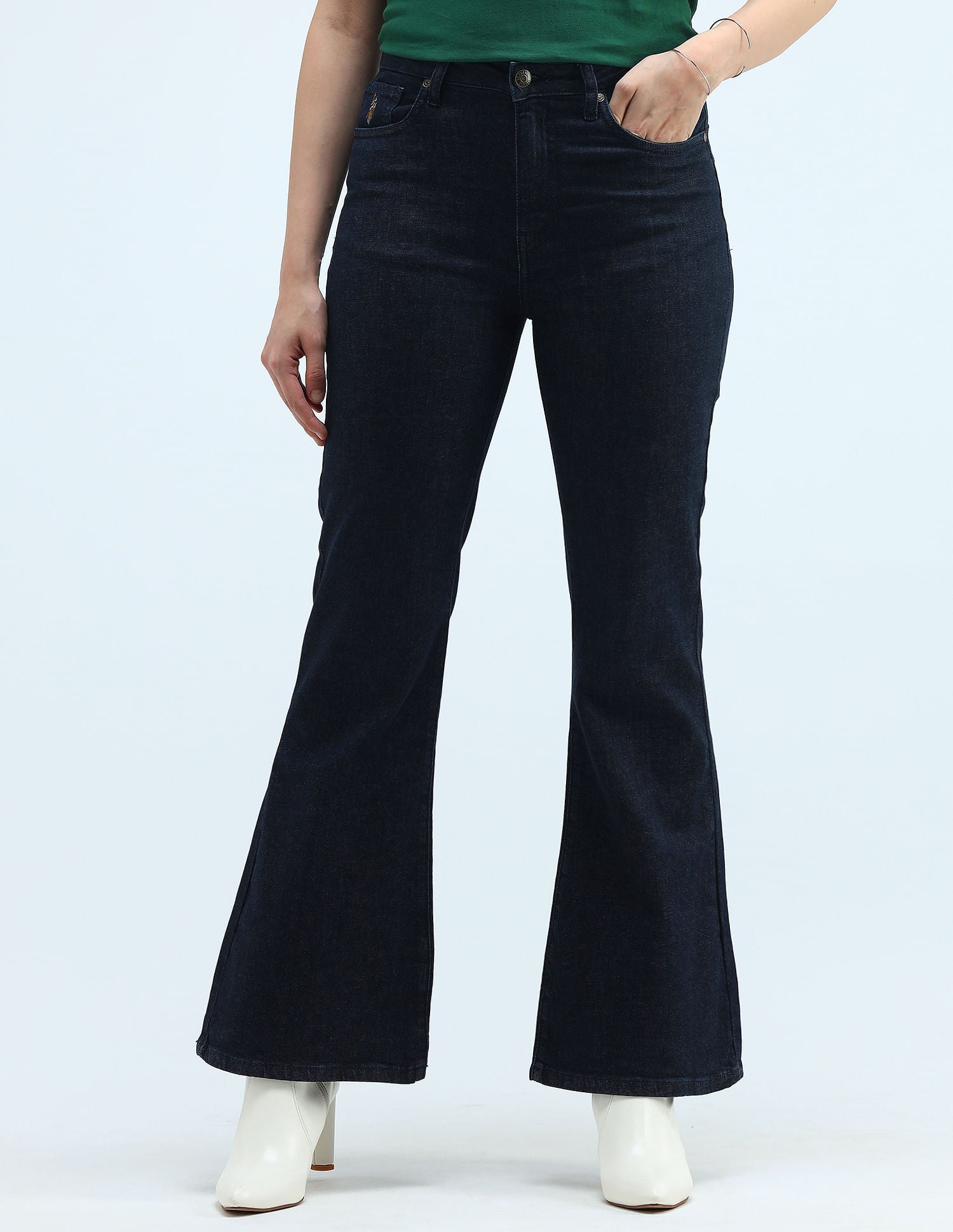High Rise Extreme Flare Fit Jeans