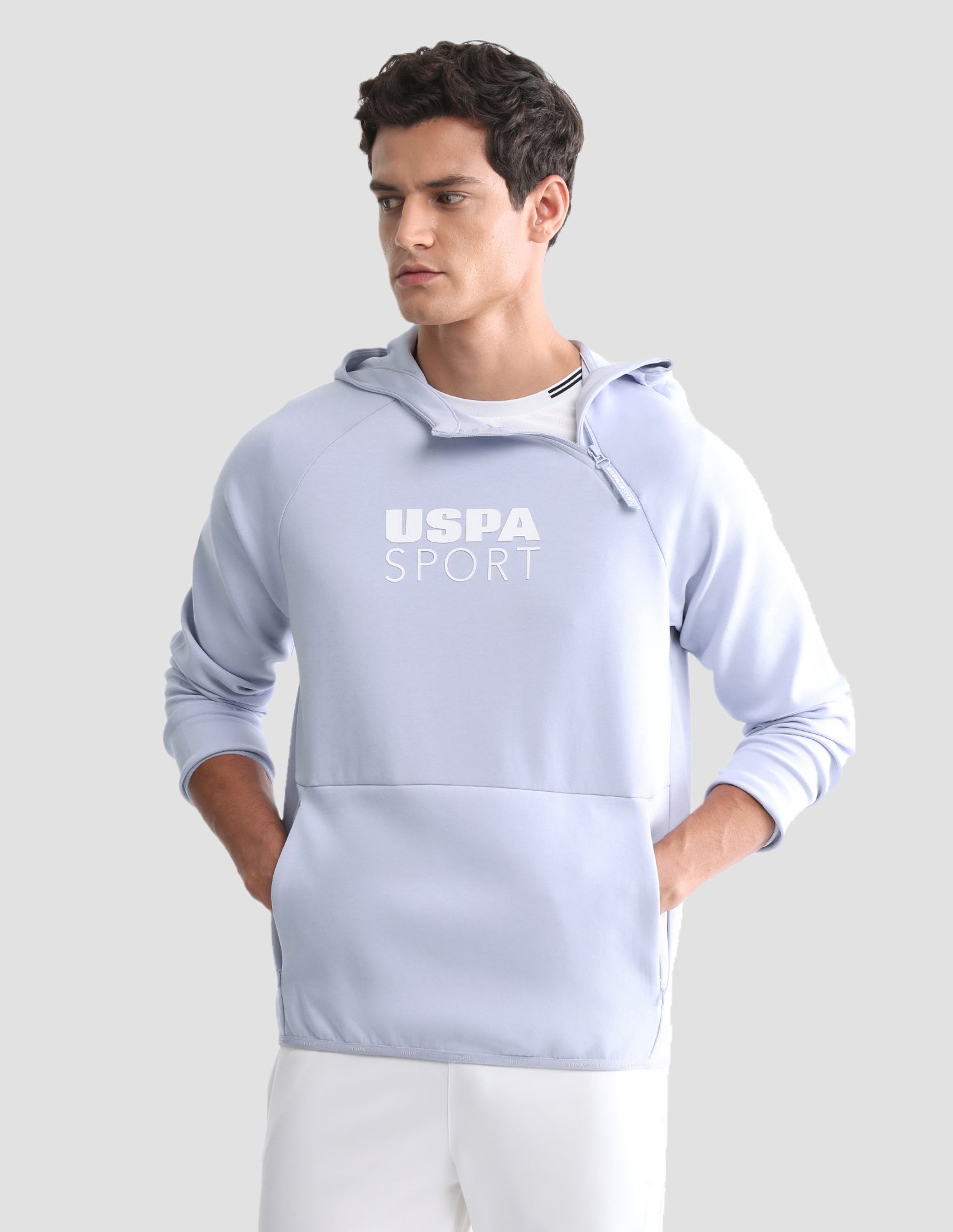 Regular Fit Solid Active Sweatshirt