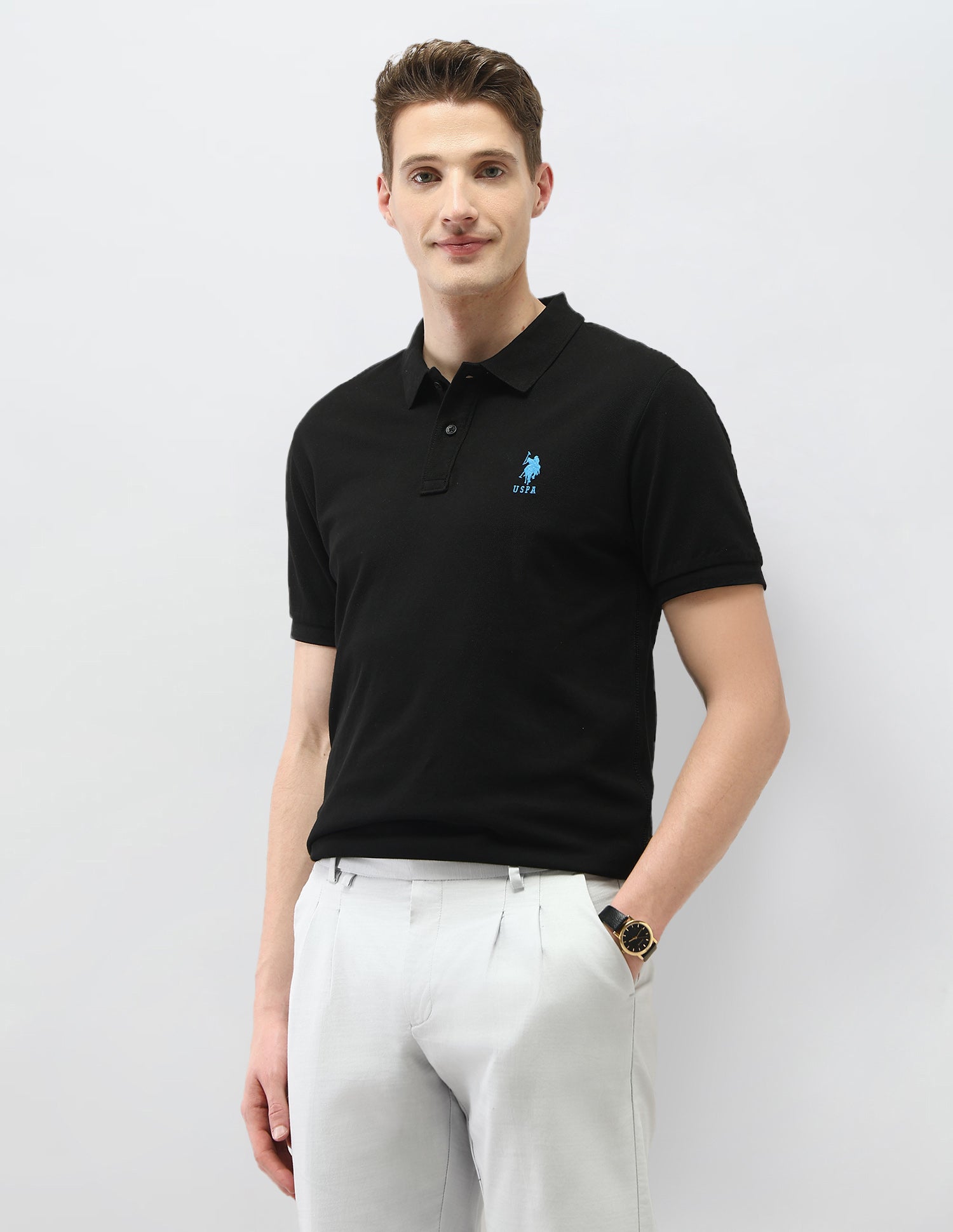 Solid Slim Fit Polo Shirt
