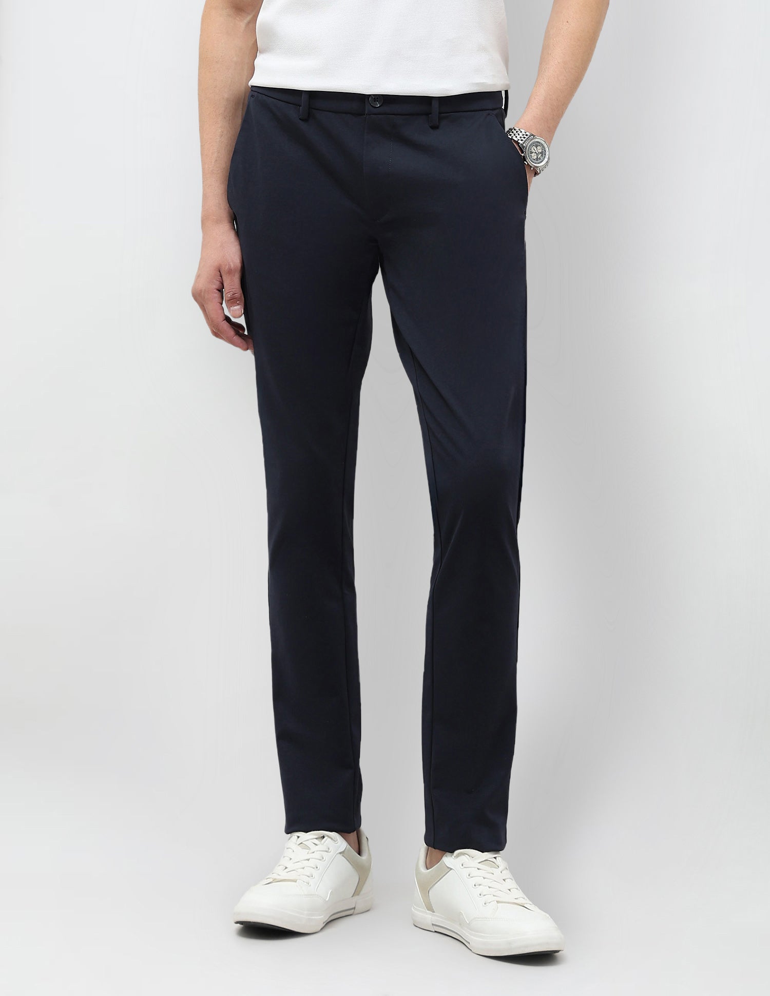 Mid Rise Slim Fit Trousers