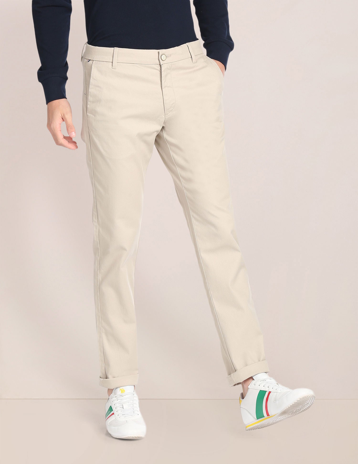 Flat Front Denver Slim Fit Trousers – U.S. Polo Assn. India