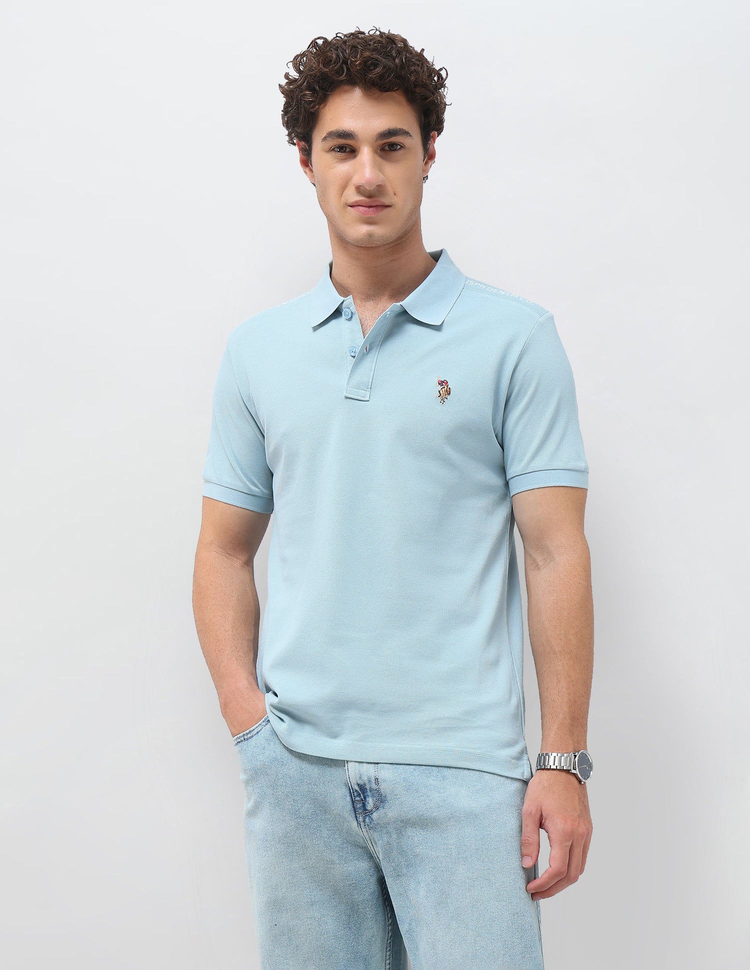 Solid Slim Fit Polo Shirt
