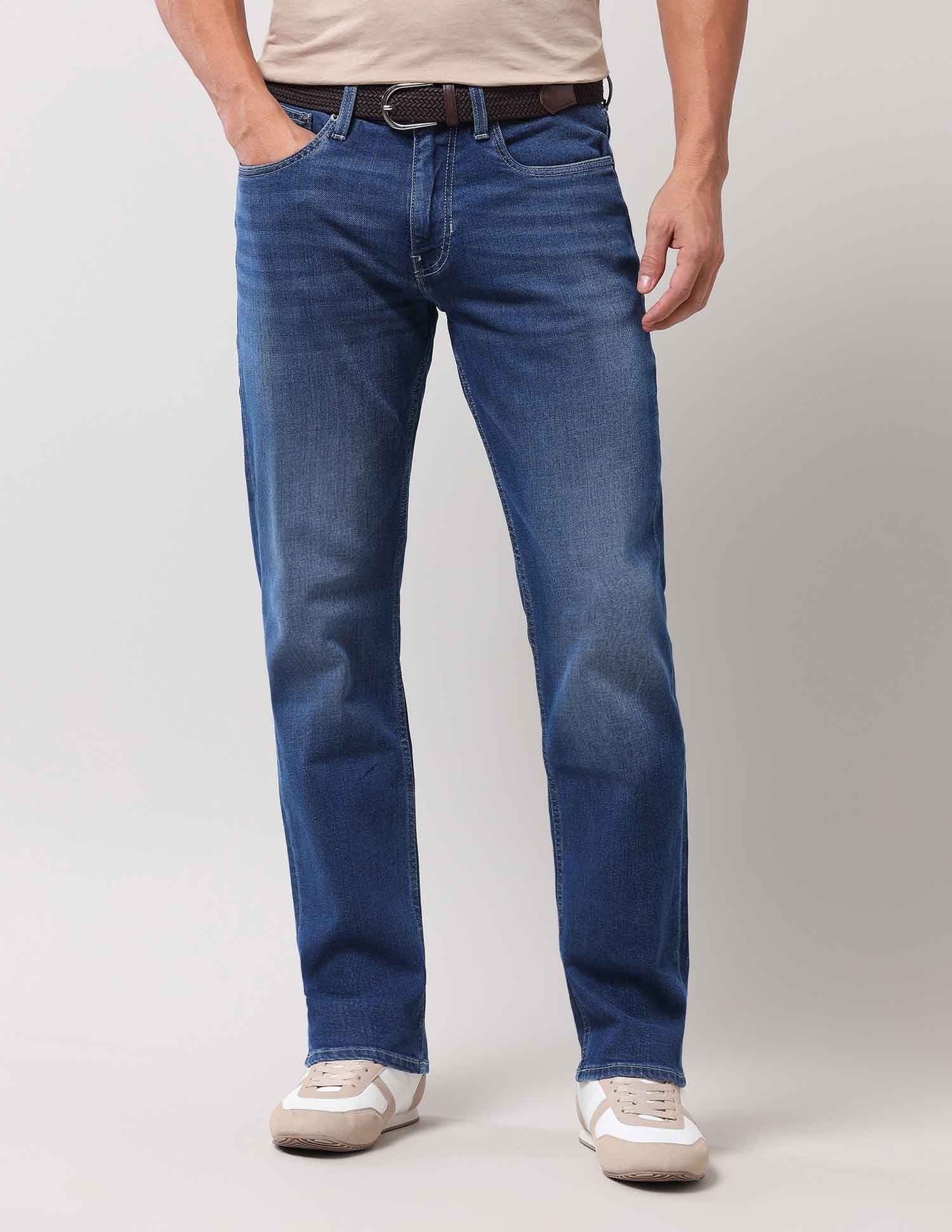 Harold Slim Straight Fit Blue Jeans