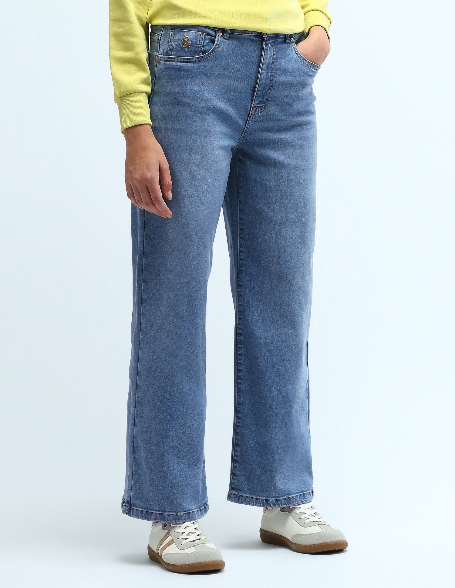 High Rise Wide Leg Jeans