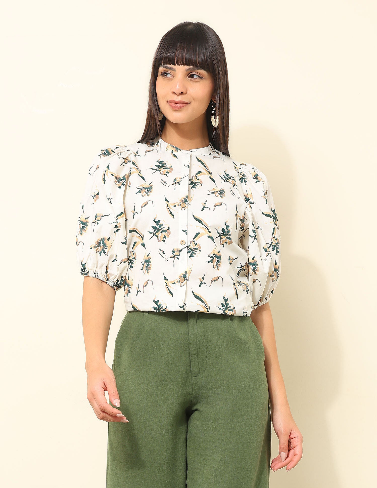 Floral Printed Regular fit Shirt Multi - U.S. Polo Assn. India | Large
