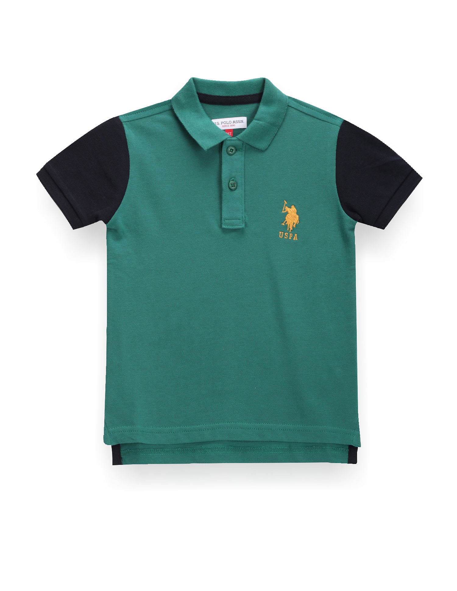 Boys Colour Block Polo Shirt