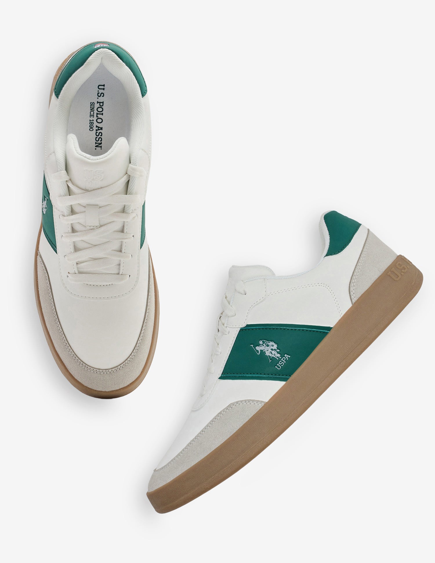 Carson Colour Blocked Sneakers Off White - U.S. Polo Assn. India | Large